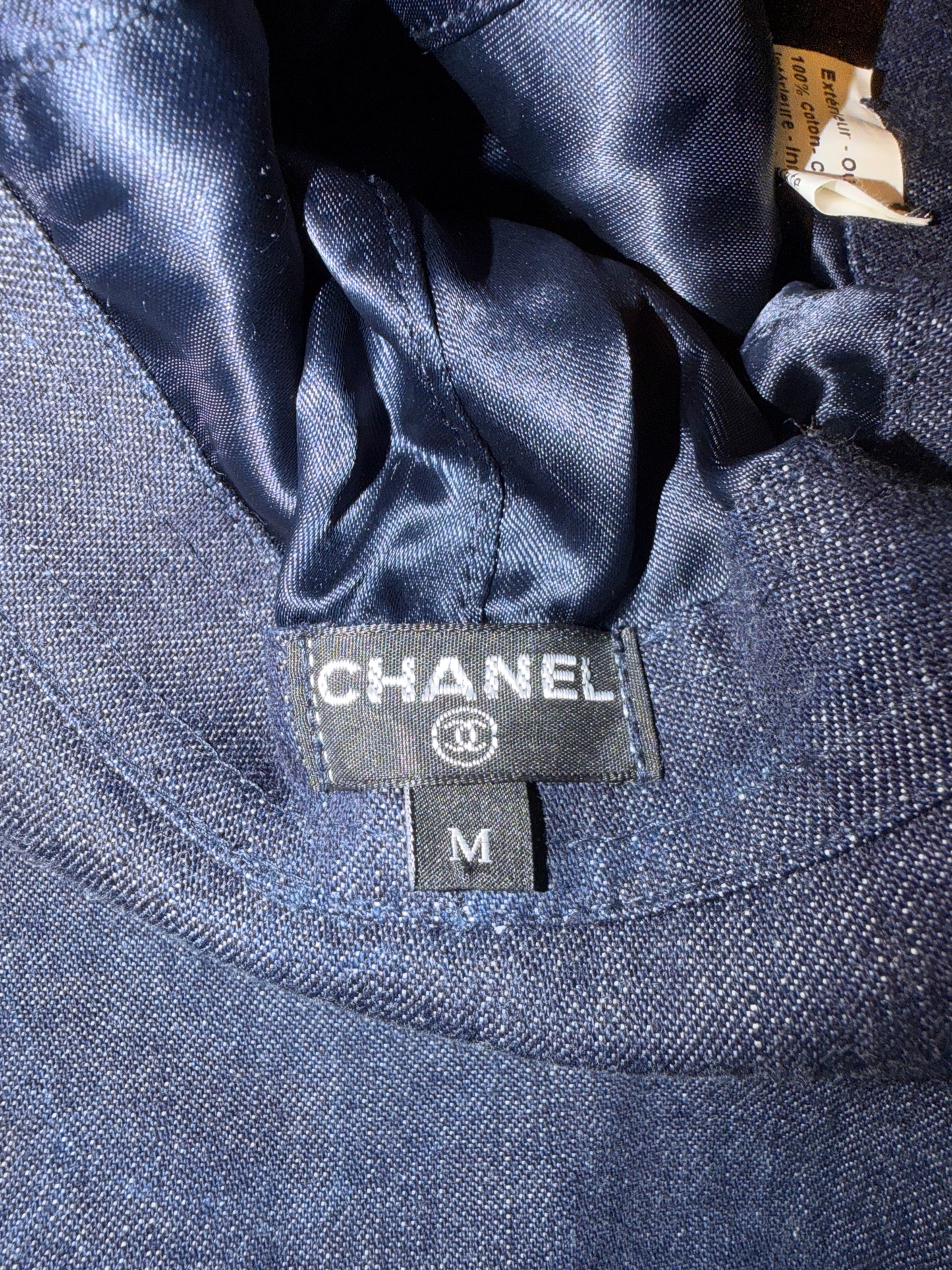 Chanel Denim Night Flight Embroidery Hat Size M