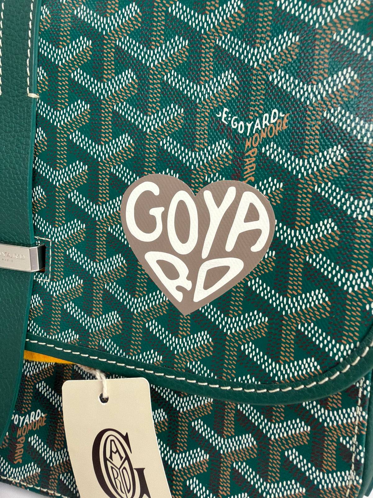 Goyard Belvedere MM Messenger Bag in Green Goyardine Coated Canvas YE-5