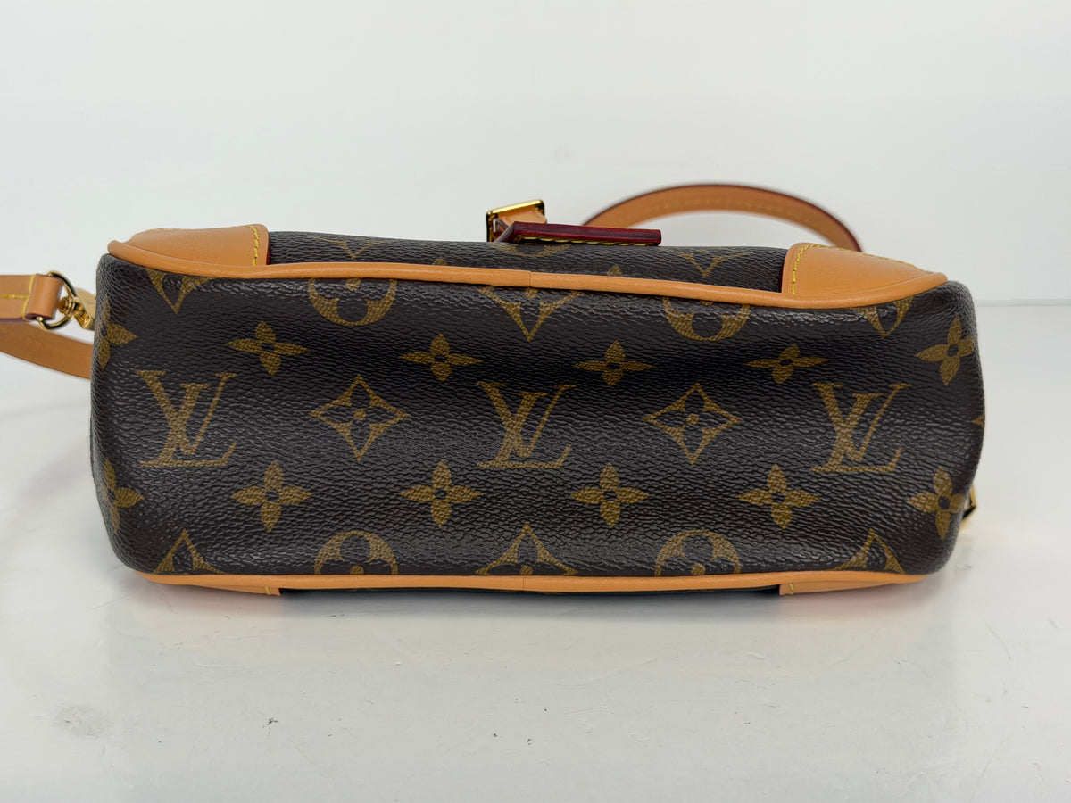 Louis Vuitton Deauville Mini Crossbody Bag in Brown LV Monogram Canvas NFC YC3