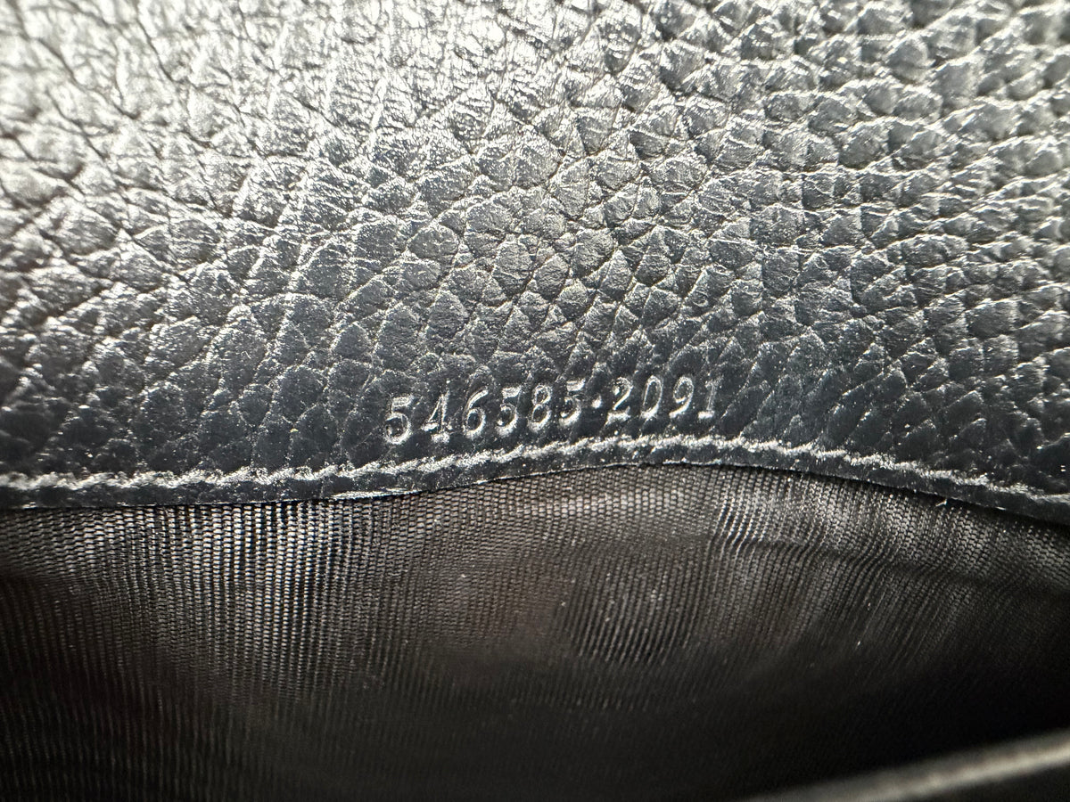 Gucci Bi-Color GG Marmont Continental Wallet t in GG Supreme Canvas YS14