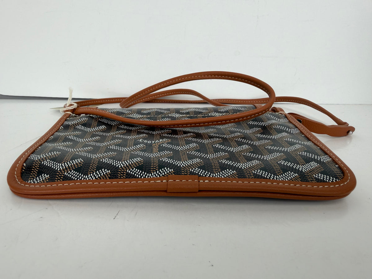 Goyard Goyardine Plumet Wallet Clutch in Brown Coated Canvas YF5