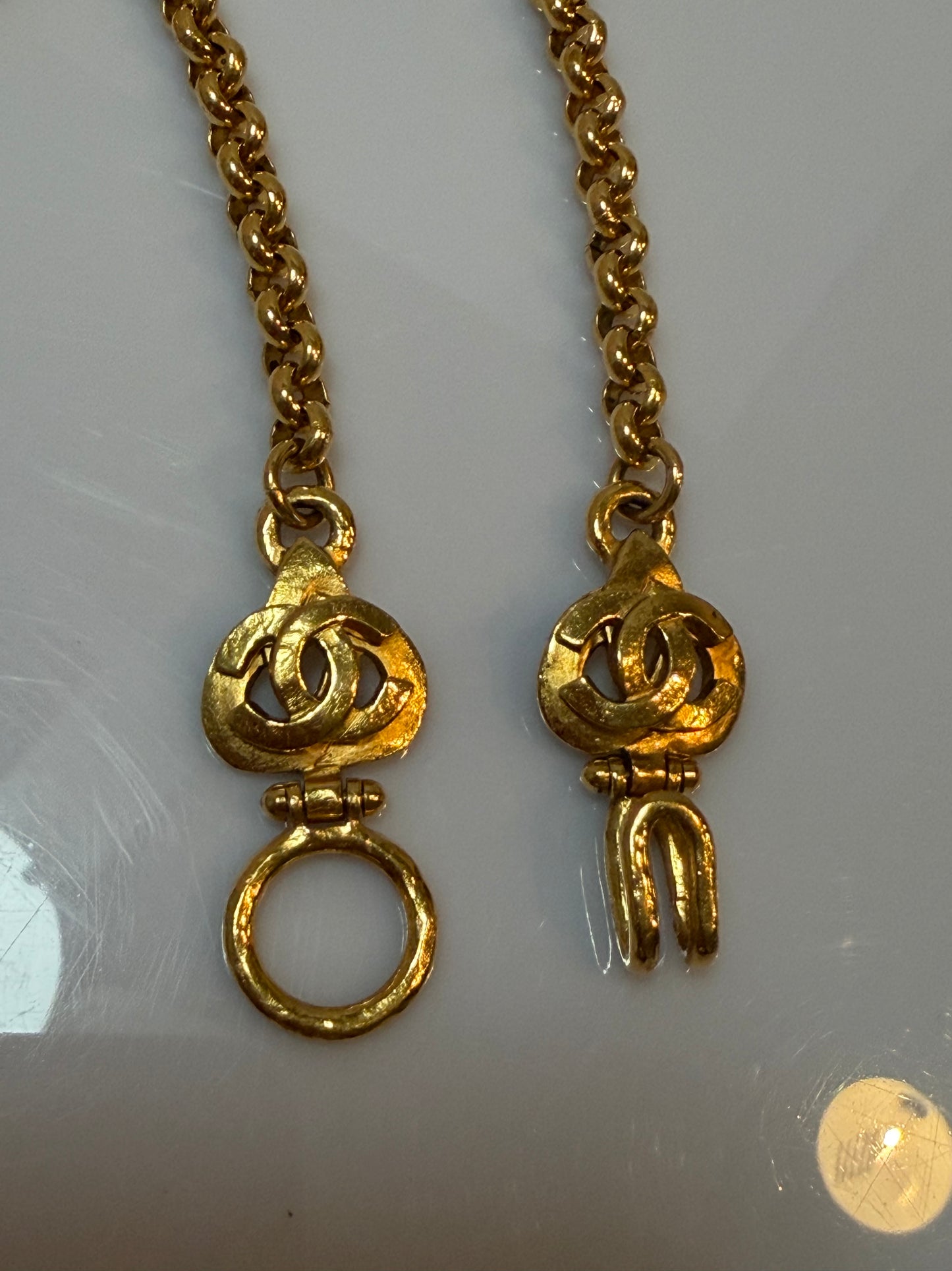 Chanel Vintage CC Logo Pendant Necklace
