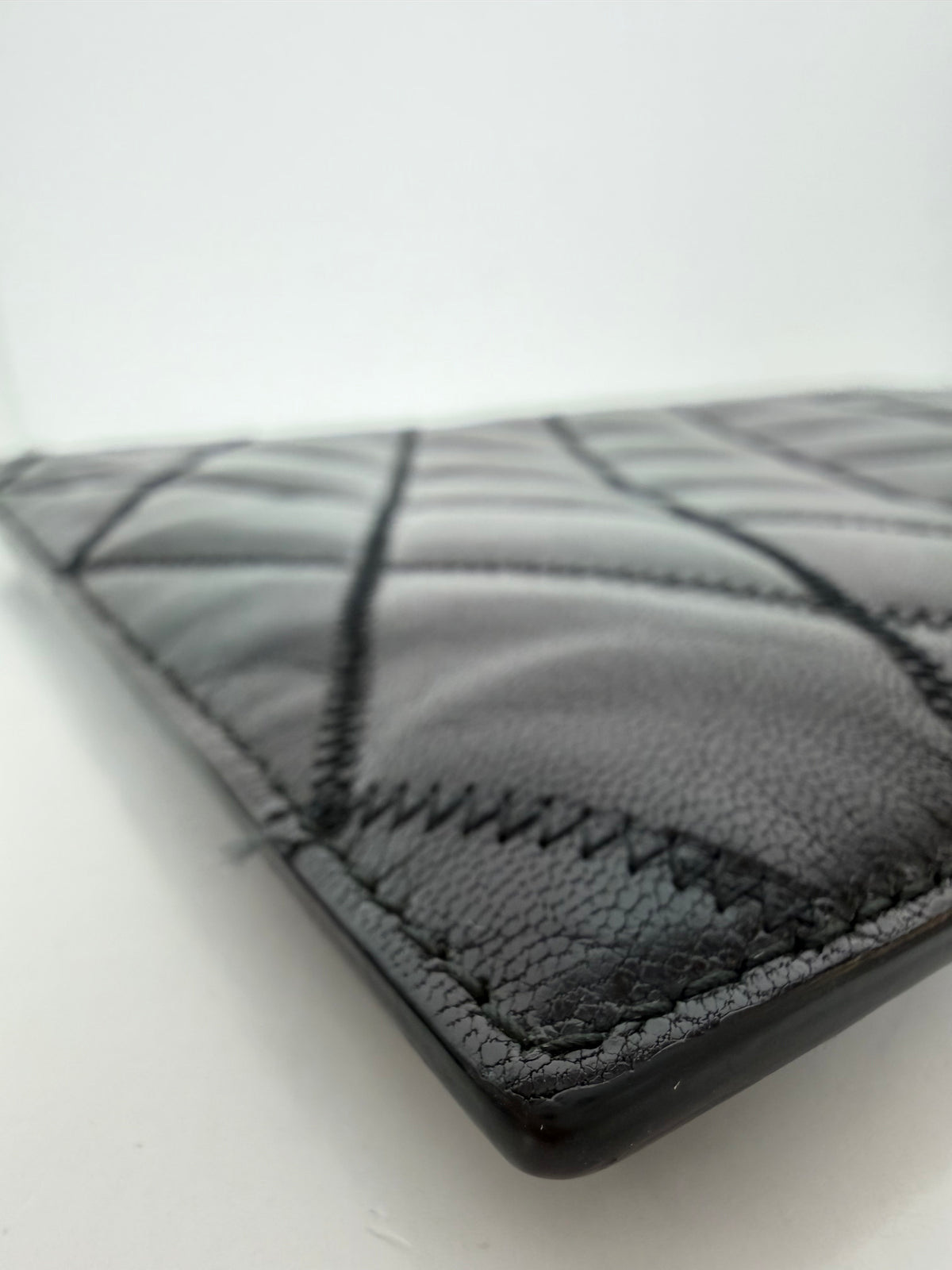 Givenchy GV3 Medium Pouch in Black Diamond Quilted Goatskin YS14