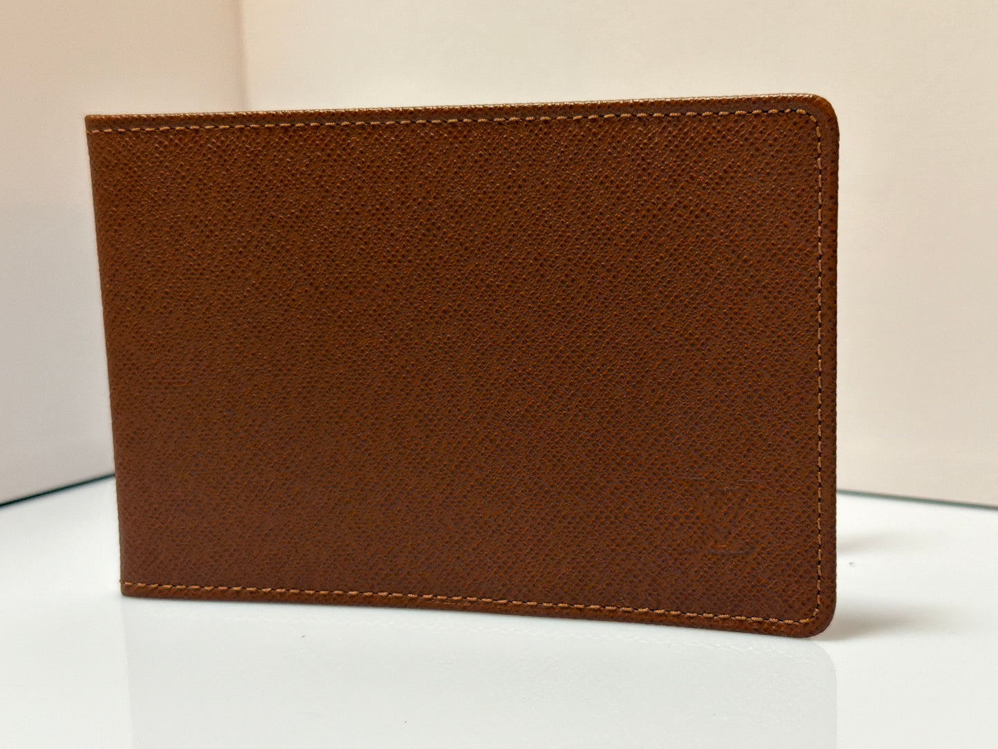 Louis Vuitton Brown Taiga Leather Card Holder/ID Insert 2002