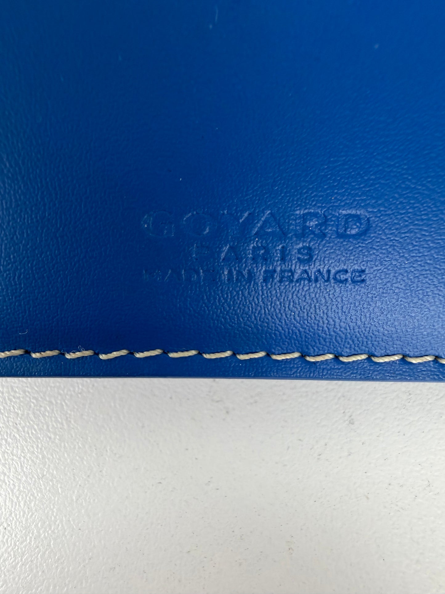Goyard Saint-Marc Bi-Fold Card Wallet in Blue Goyardine Coated Canvas YK-2