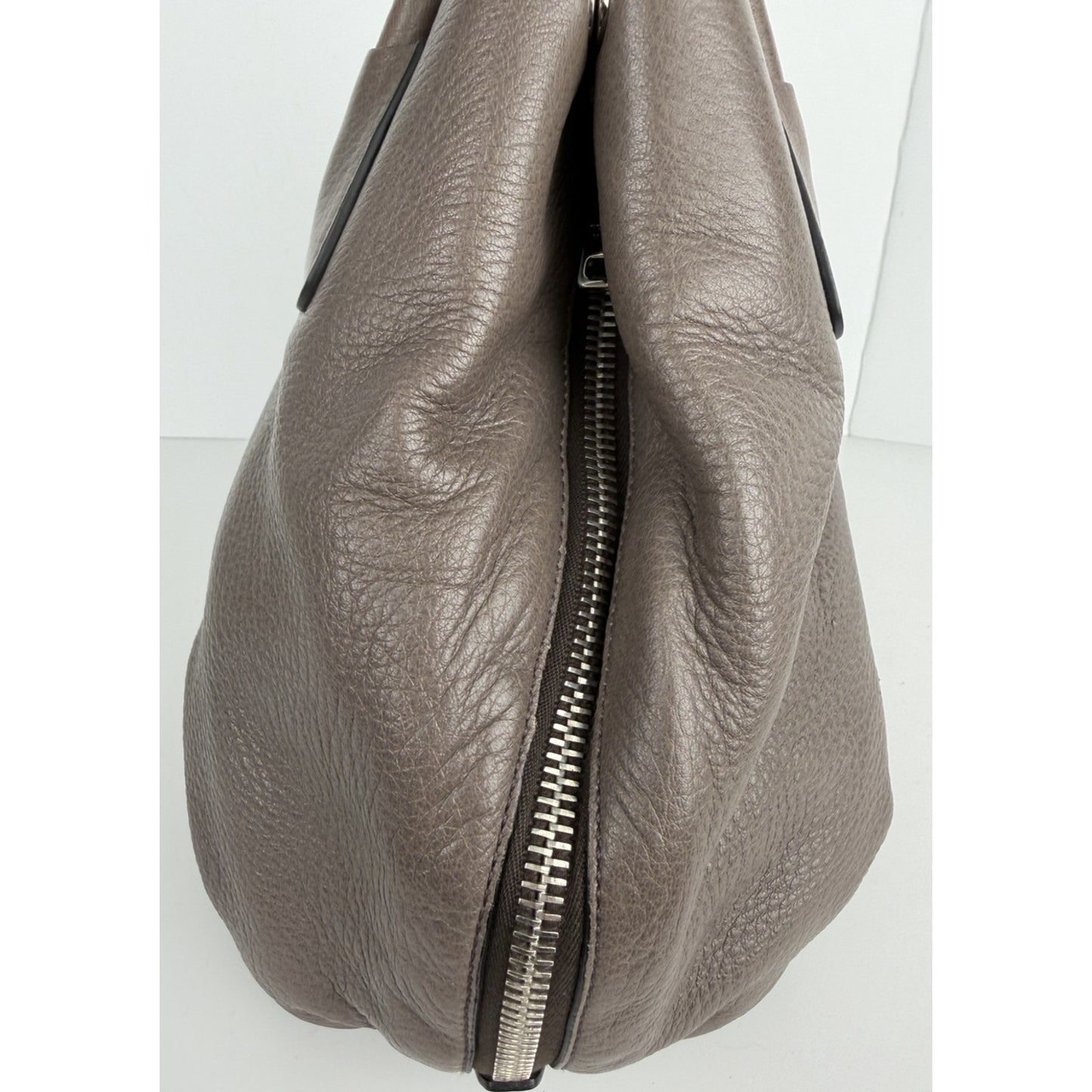 Prada Sacca 2 Manici Tote Bag in Gray Vitello Daino Leather S