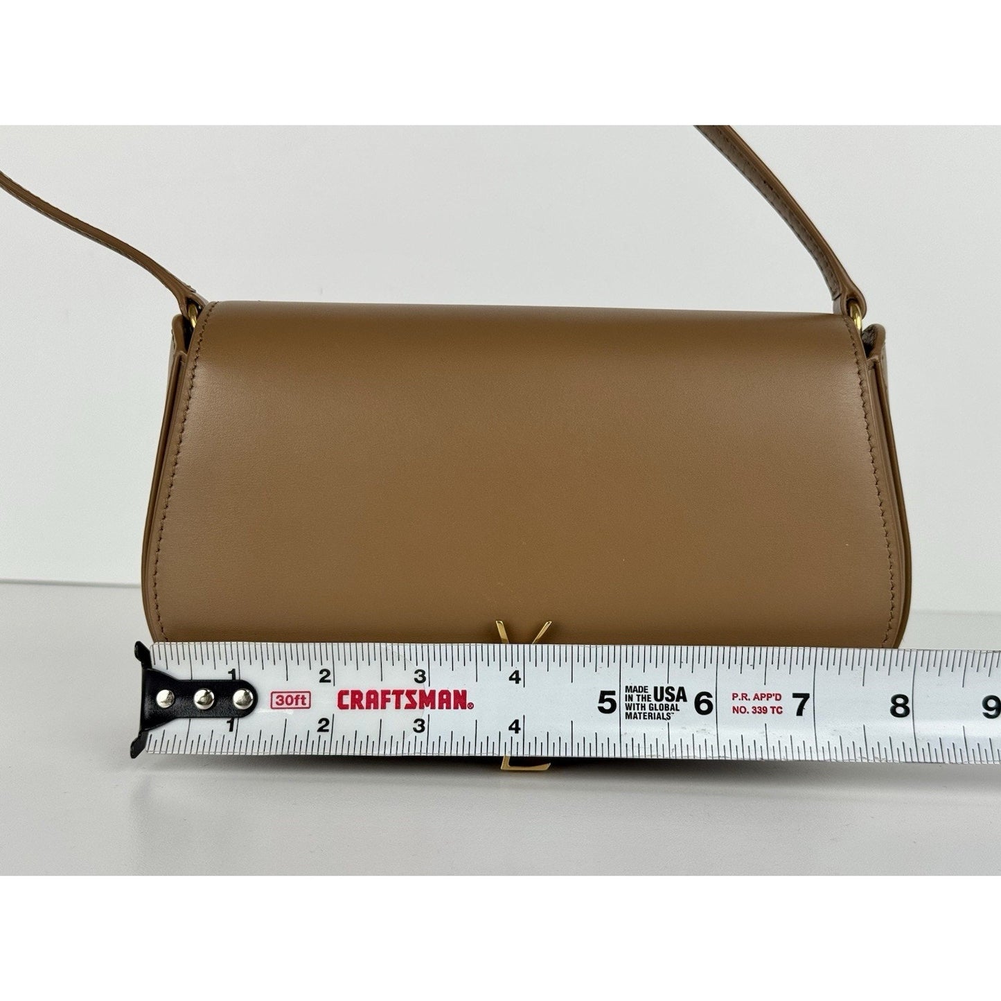 Saint Laurent Mini Voltaire in Brown Leather Shoulder Bag B-2