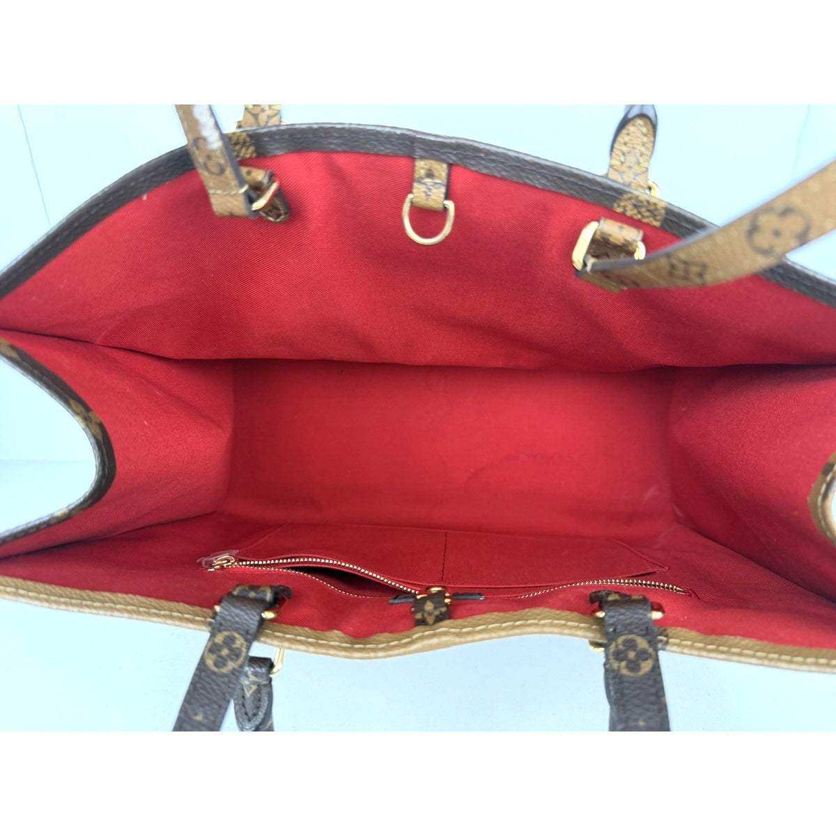 Louis Vuitton OnTheGo GM Tote Bag Brown Reverse Monogram Coated Canvas 2020 R-1