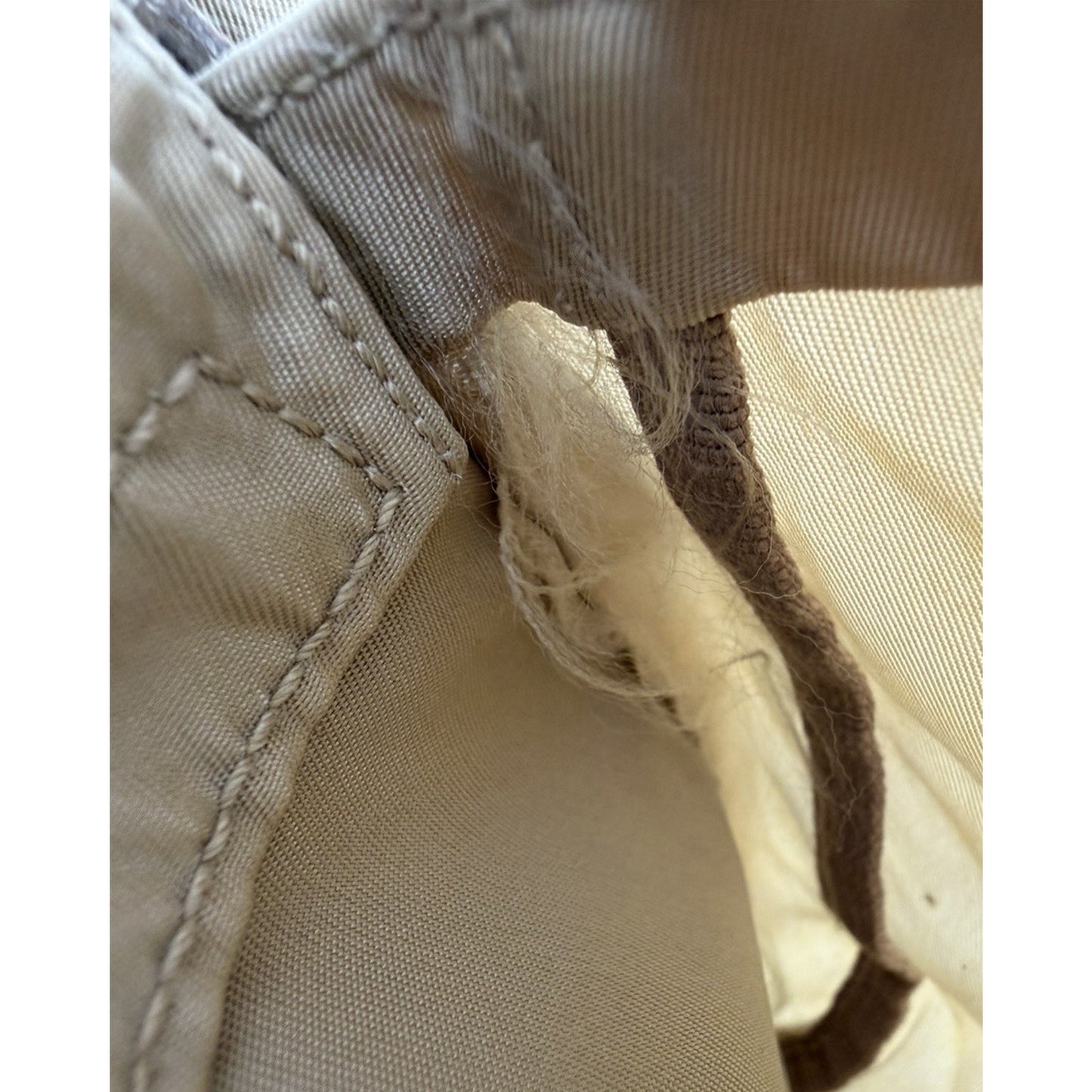 Prada Beige Re-Nylon and Saffiano Leather Backpack S10