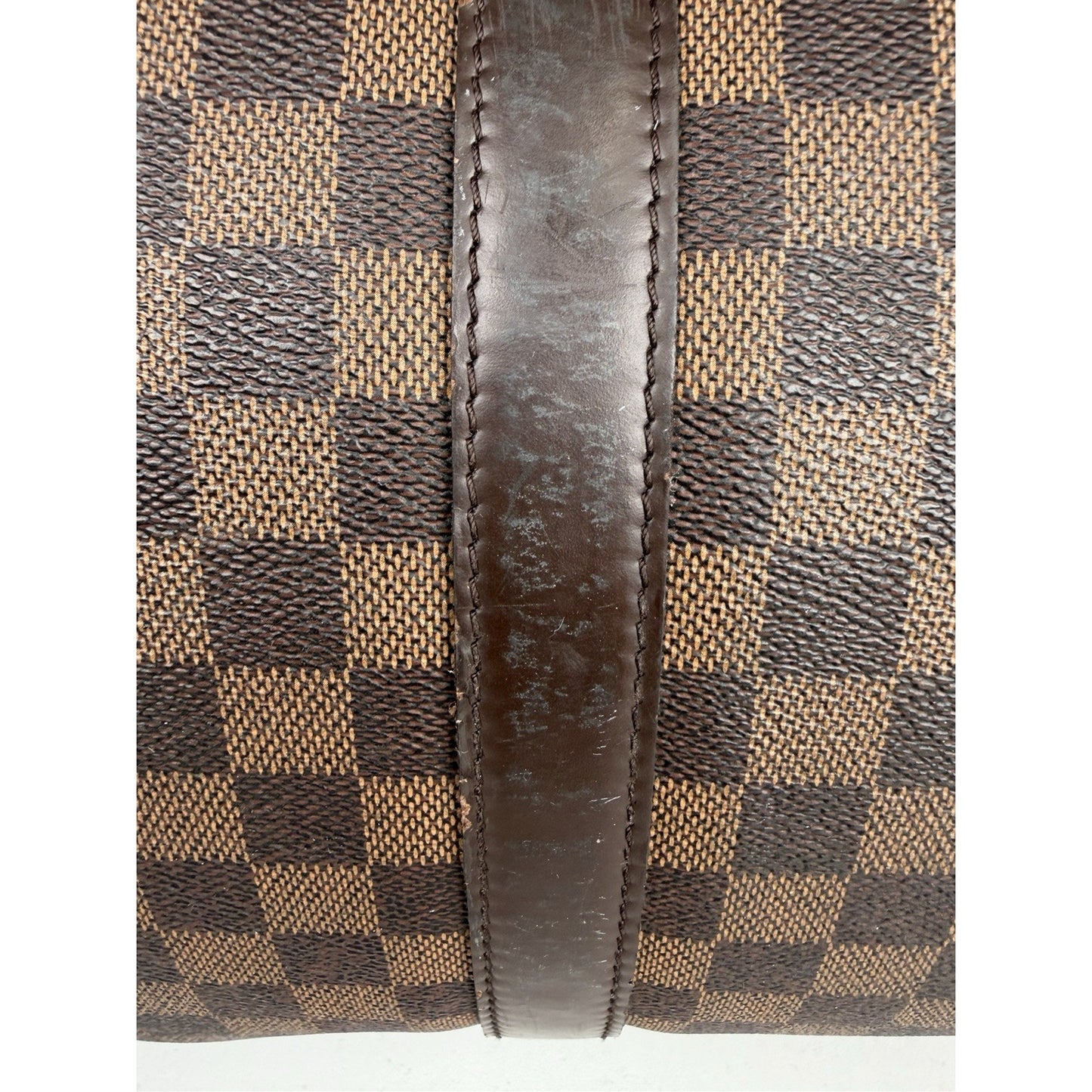 Louis Vuitton Keepall 55 Damier Ebene Brown Canvas Duffel Bag (2015)