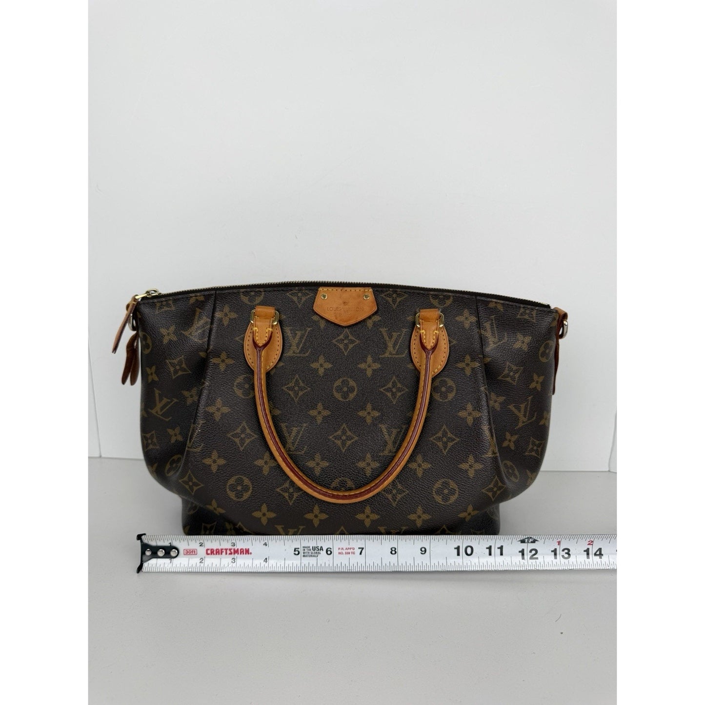 Louis Vuitton Turenne PM Bag in Brown LV Monogram Coated Canvas 2015 S
