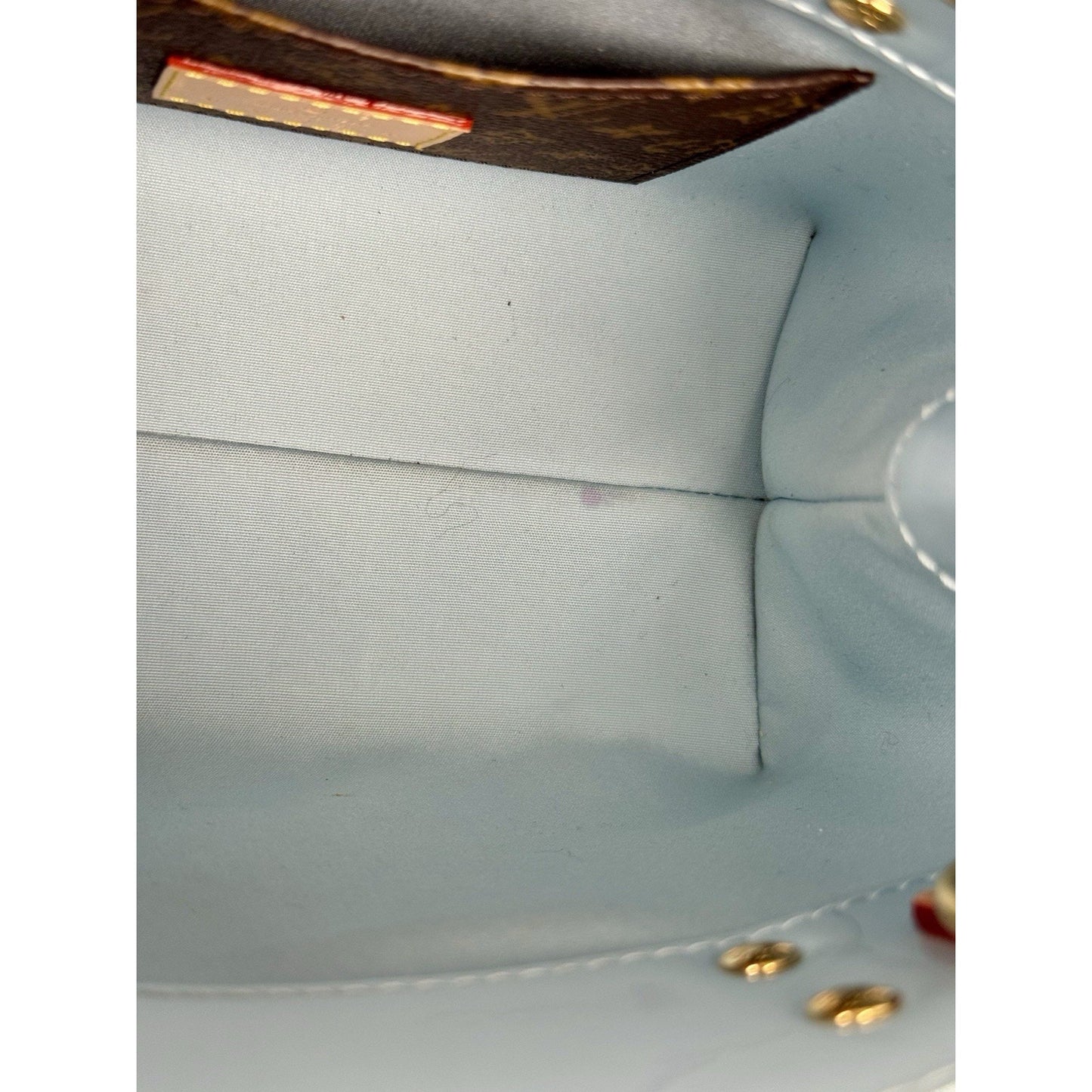 Louis Vuitton Reade PM NM Sky Blue Vernis Leather Tote