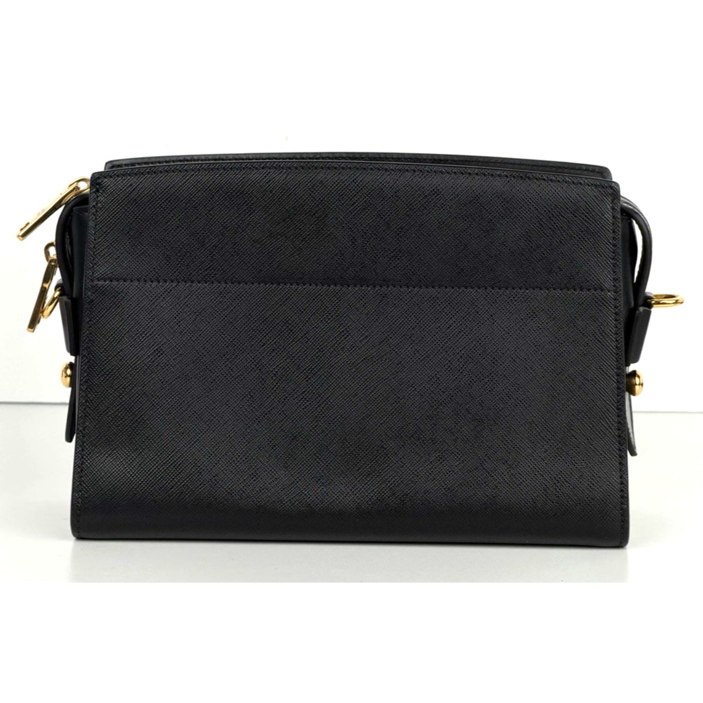 Prada Esplanade Crossbody Crossbody Bag in Black Saffiano Leather S-07