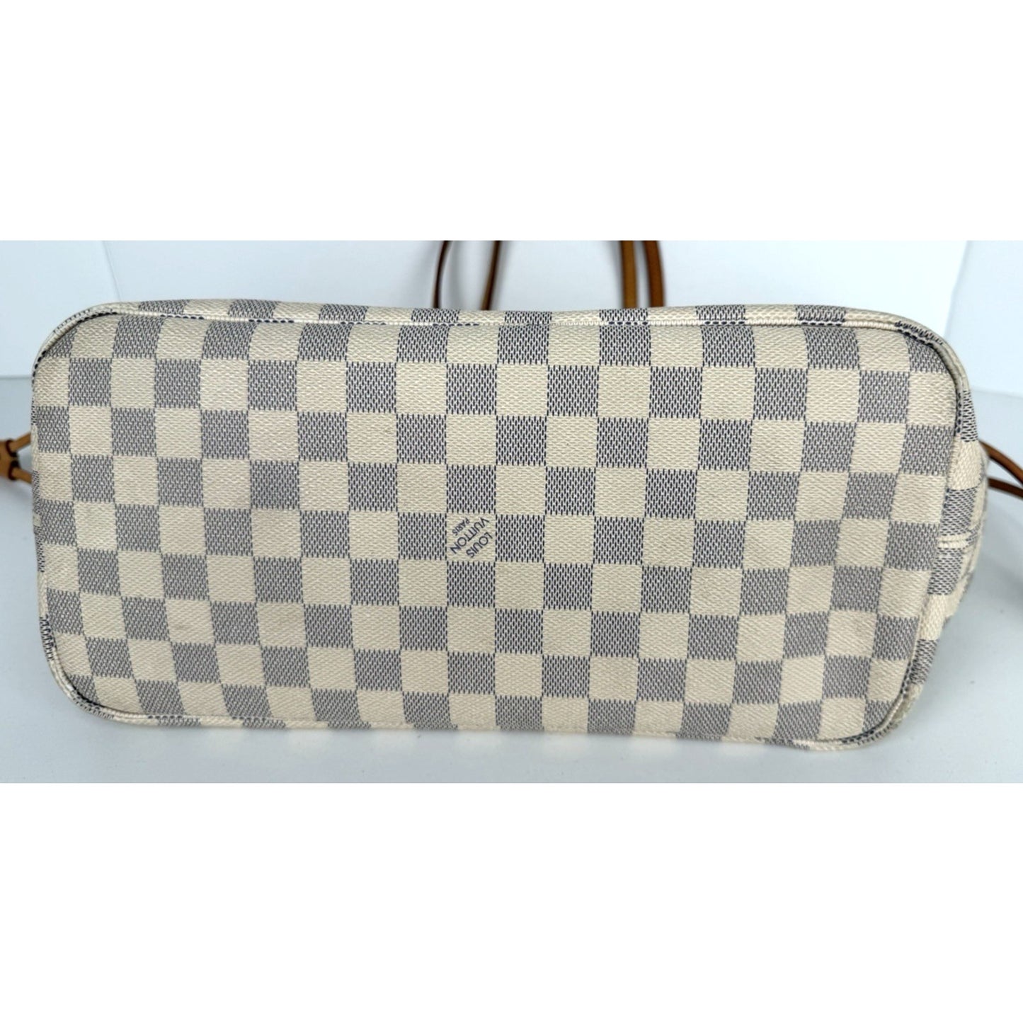 Louis Vuitton Neverfull MM Tote Bag in Damier Azur Coated Canvas NFC S