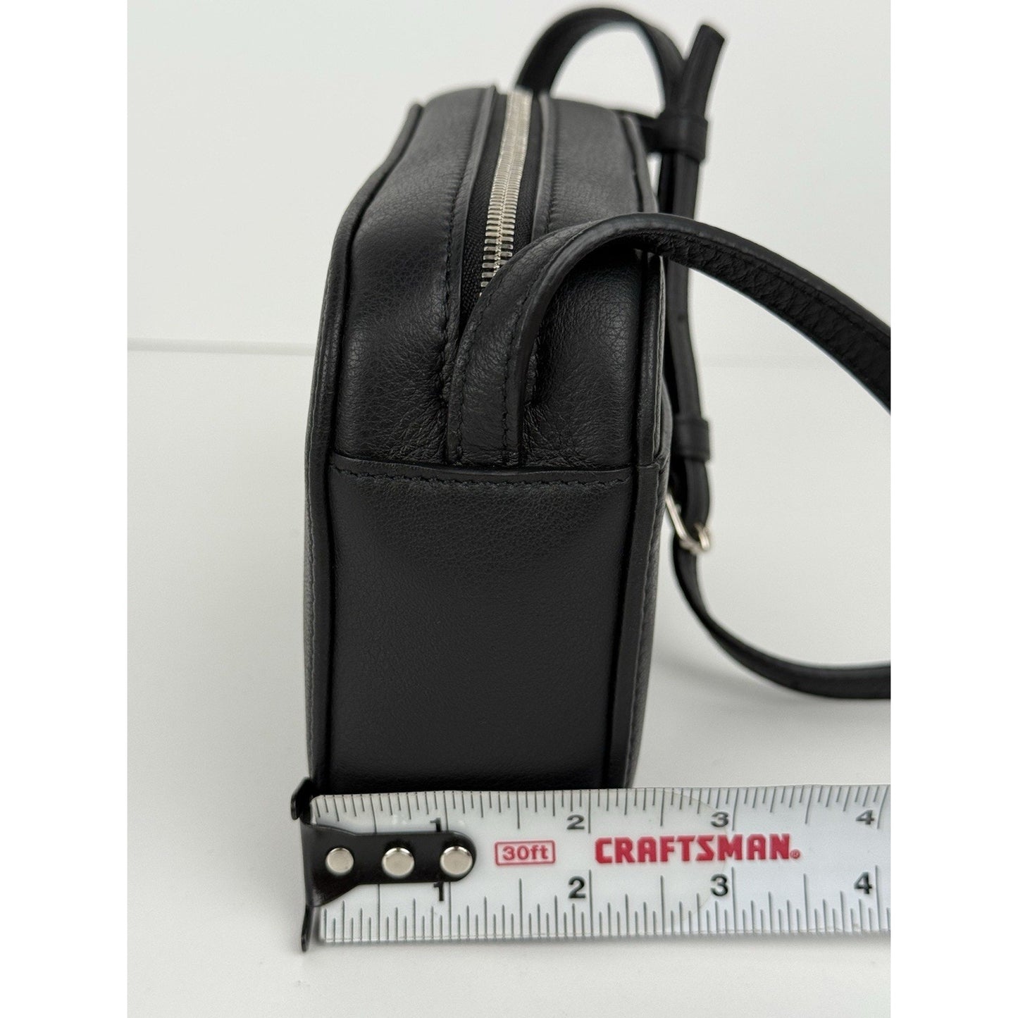 BALENCIAGA Black Calfskin Logo XS Everyday Women's Camera Bag