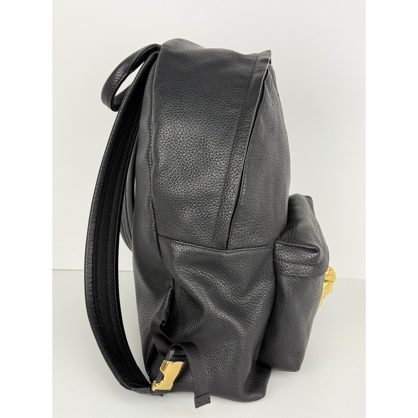 Versace Gold Medusa Logo Large Backpack
