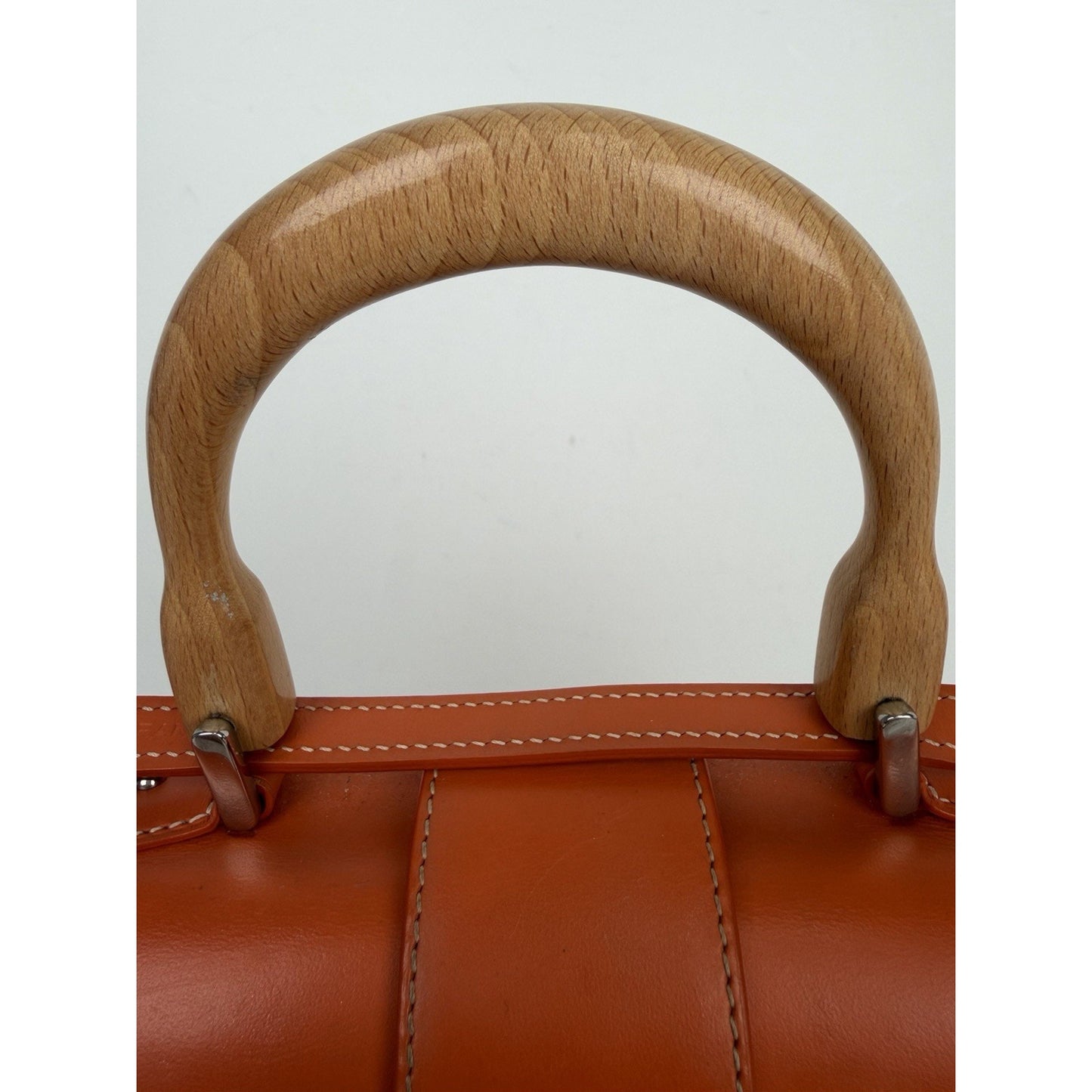 Goyard Goyardine Structure Mini Saigon Handbag Orange Coated Canvas&Leather D1