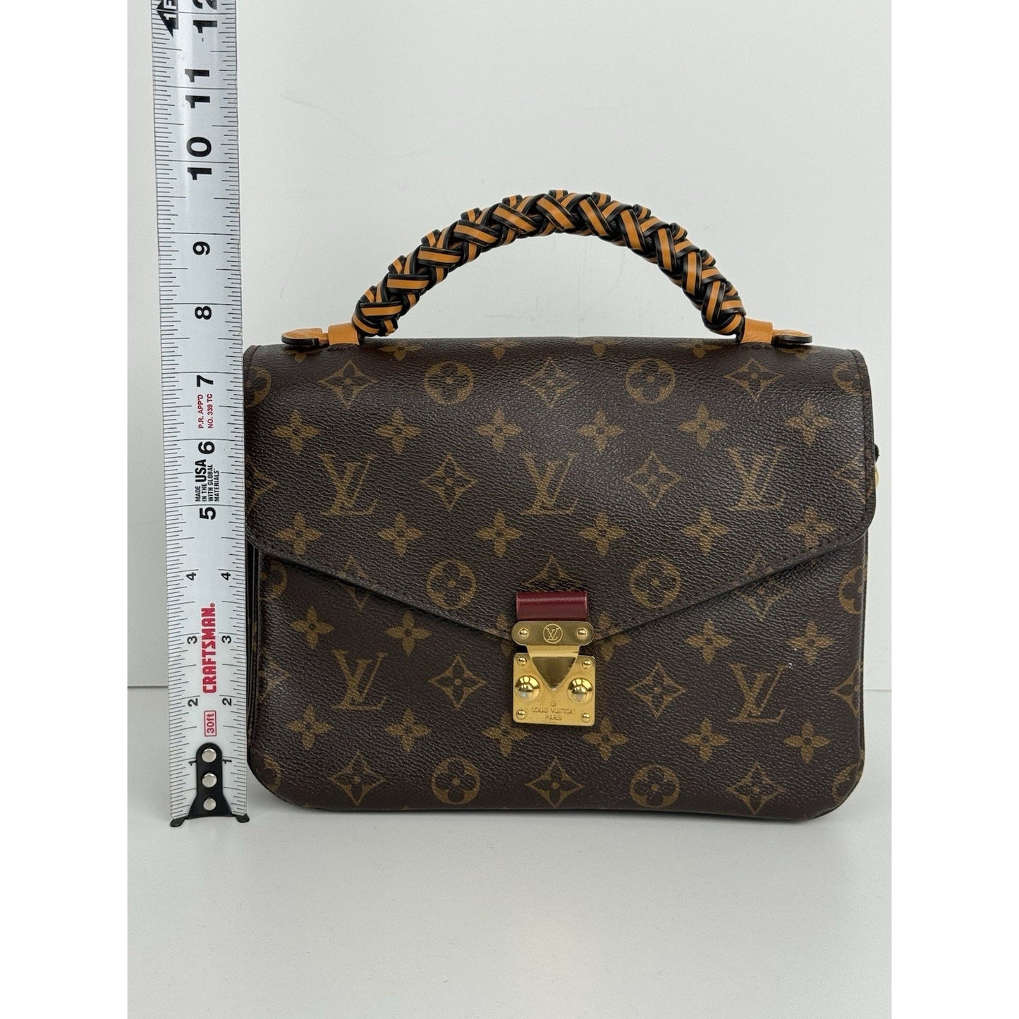 Louis Vuitton Monogram Braided Pochette Métis Coquelicot Crossbody Bag