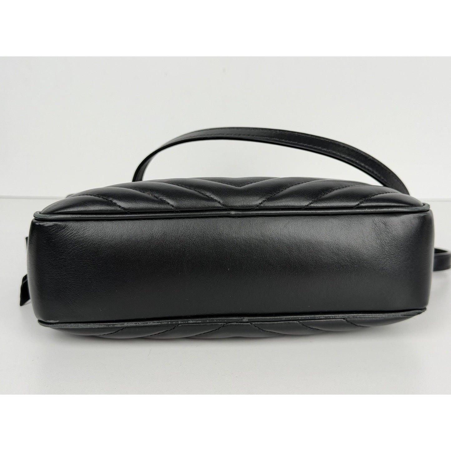 Saint Laurent Lou Camera Bag Medium in Black Quilted Calfskin Leather S01