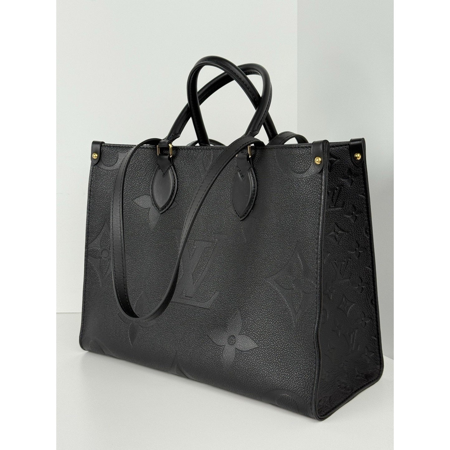 Louis Vuitton OnTheGo Tote GM Black Giant Empriente Leather