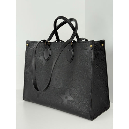 Louis Vuitton OnTheGo Tote GM Black Giant Empriente Leather