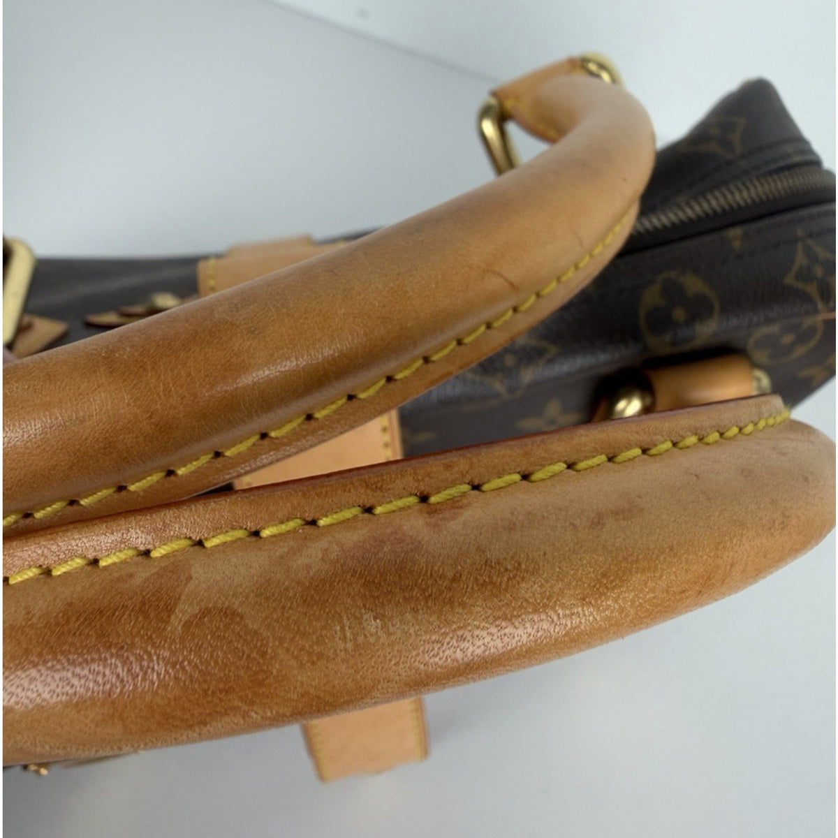 Louis Vuitton Vintage Manhattan Bag GM in Brown Monogram Coated Canvas 2005 S
