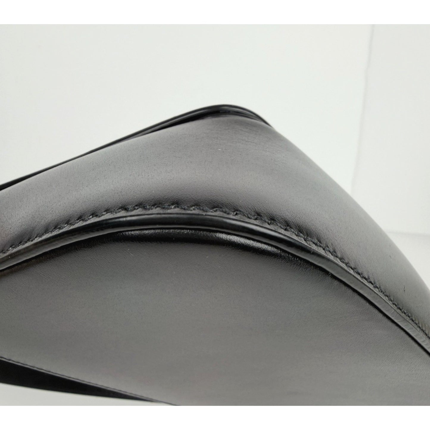 Saint Laurent Small Shoulder Bag in Black Calfskin Leather Foldover Flap Top S11