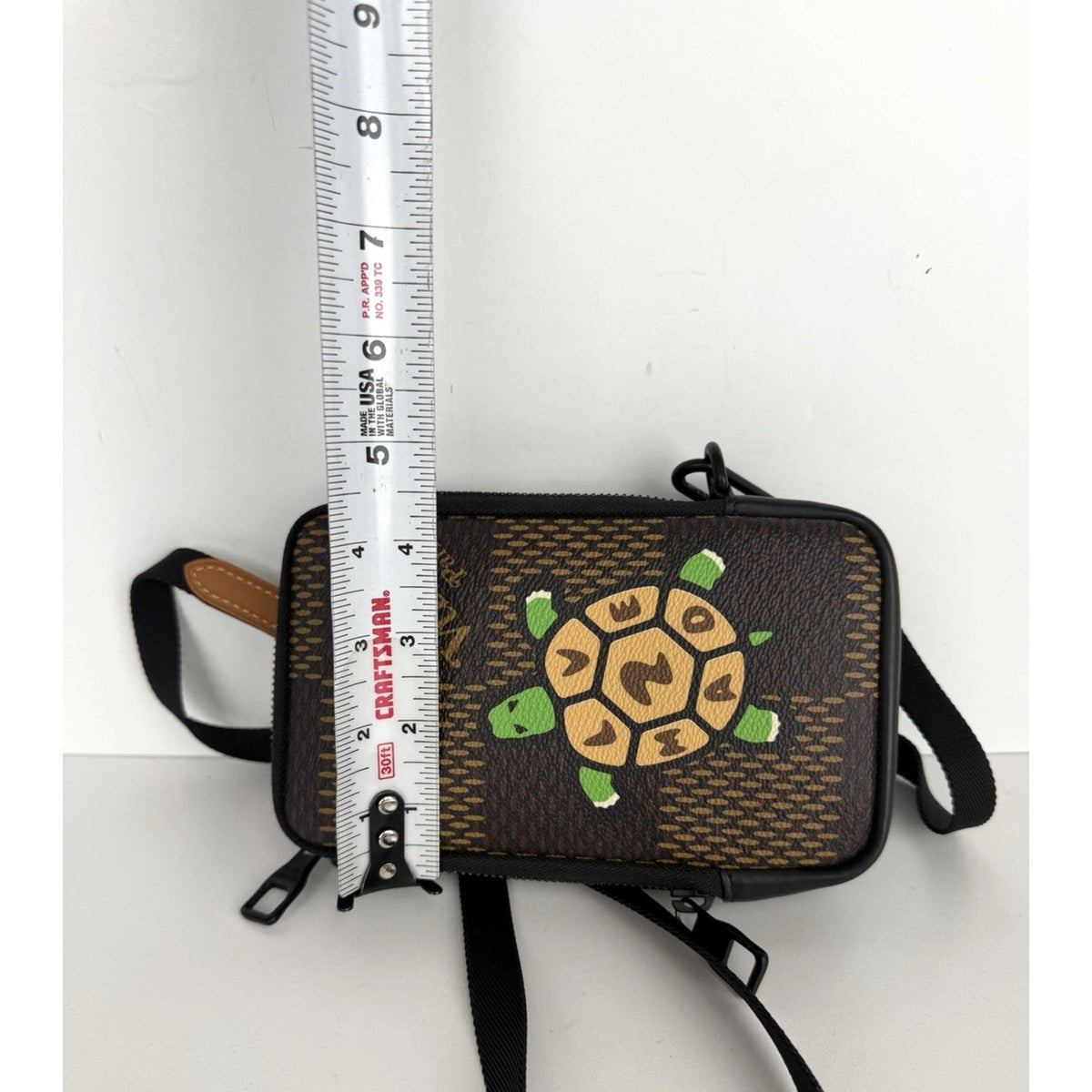 Louis Vuitton x Nigo Turtle Crossbody Bag in Damier Ebene Coated Canvas NFC S-08