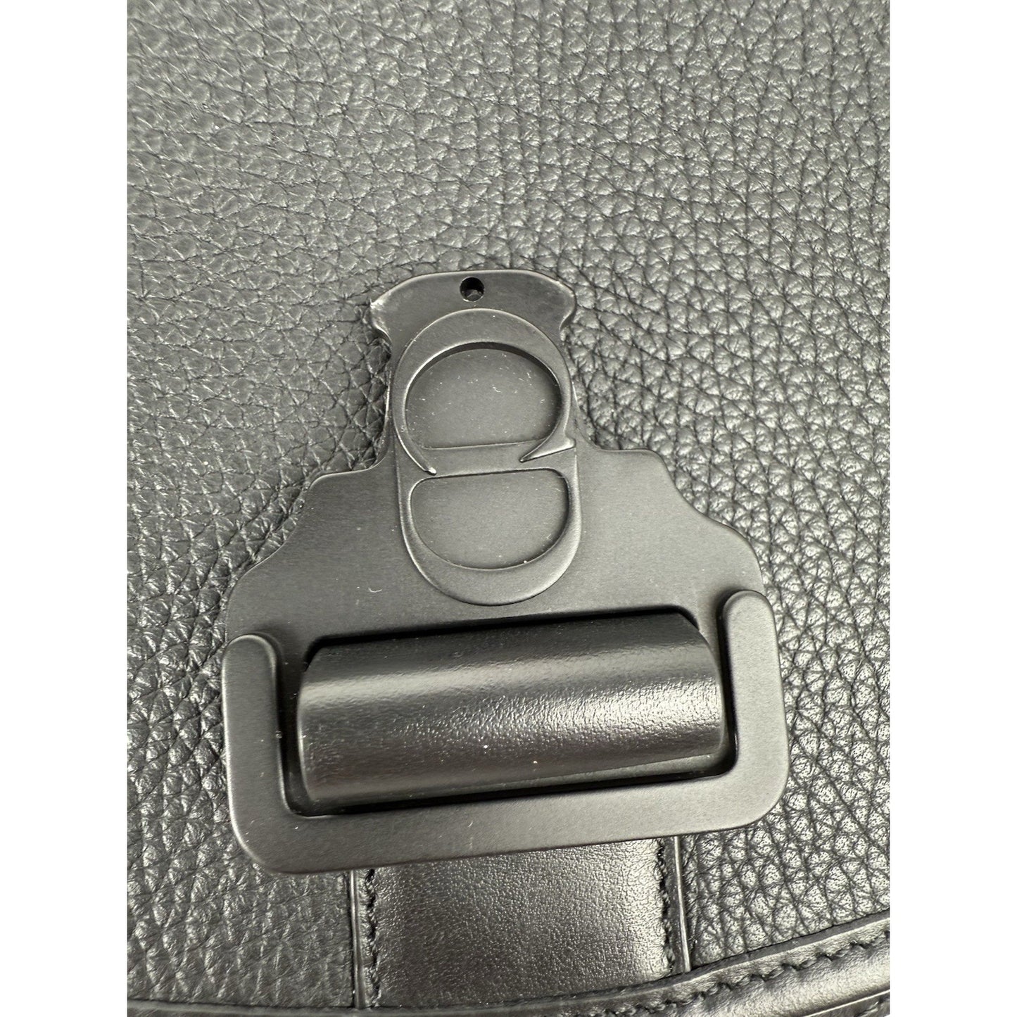 CHRISTIAN DIOR Gallop Flap Black Leather [Mini] Messenger Bag