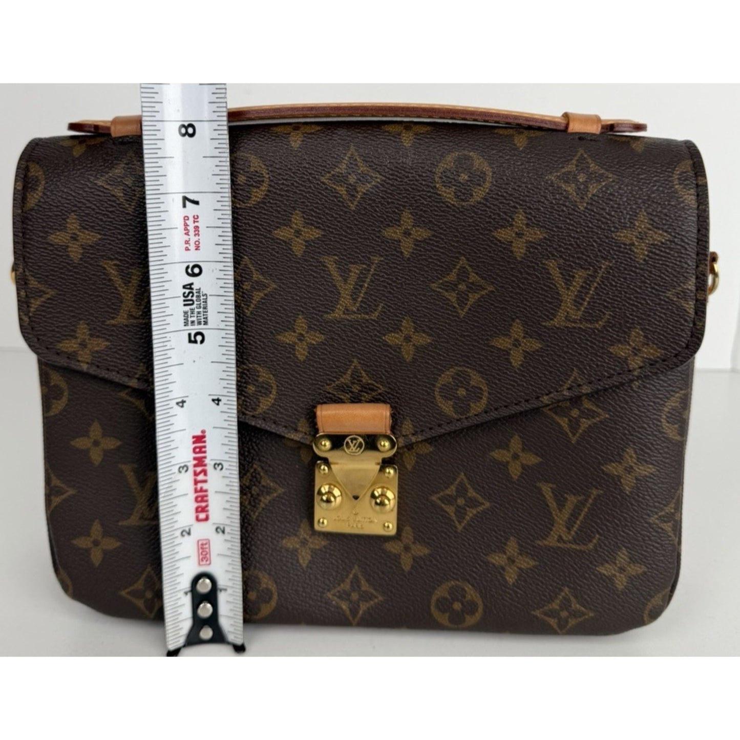 Louis Vuitton Pochette Metis MM Bag in Brown Monogram Coated Canvas NFC E-1