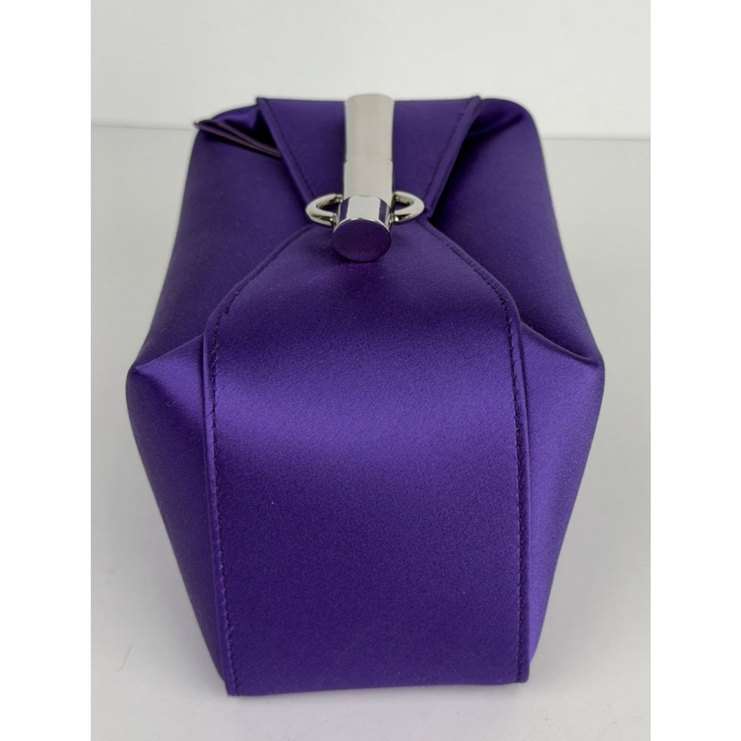 Lanvin Haute Clutch Bag Séquence Purple Satin
