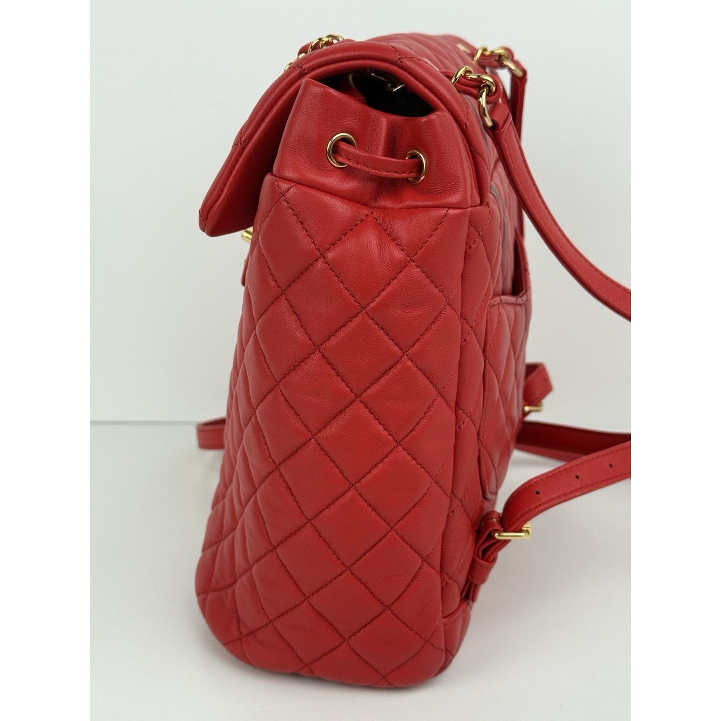 Chanel Urban Spirit Red Quilted Lambskin Leather Women's Backpack