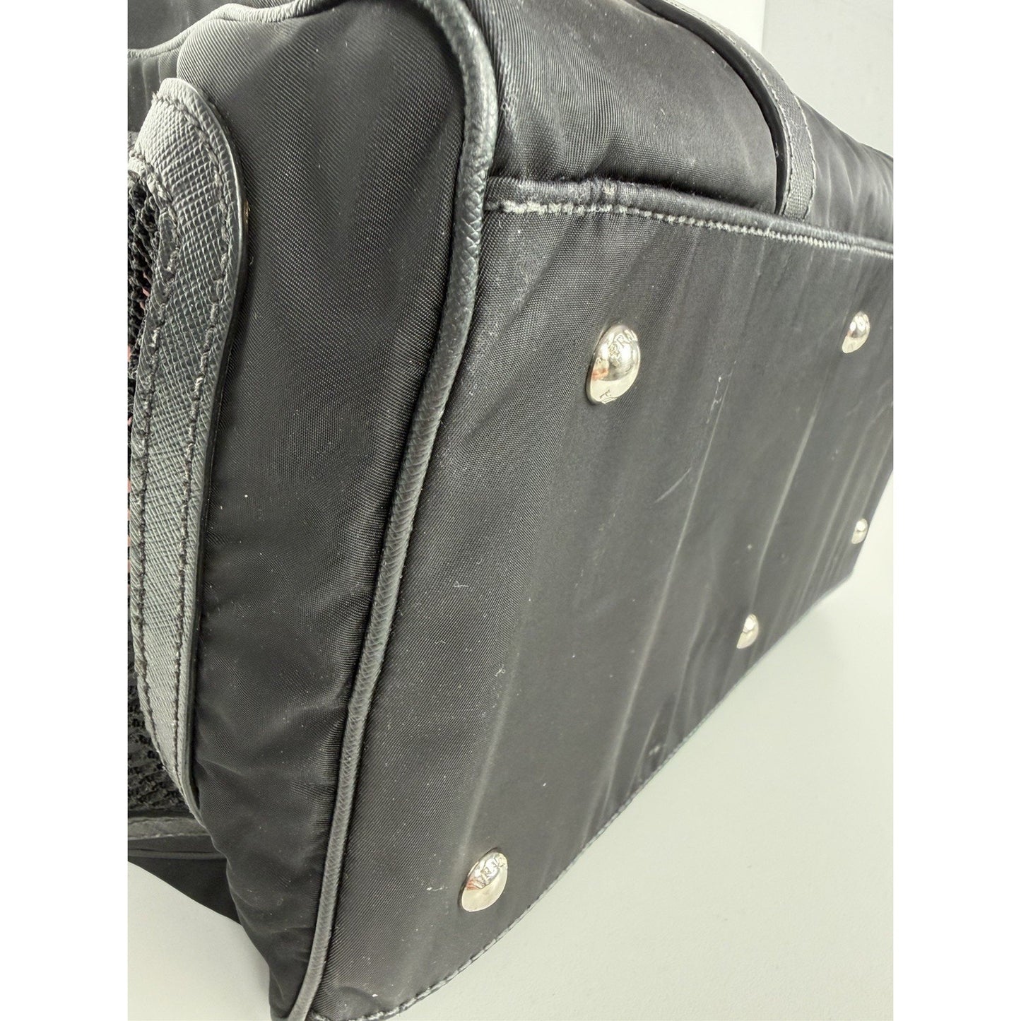 Prada Re-Nylon and Saffiano Leather Pet Carrier S05