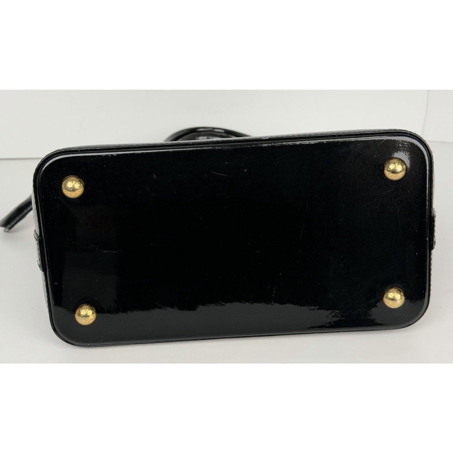 Louis Vuitton Monogram Vernis Lockit PM Handbag in Black Patent Leather 2014