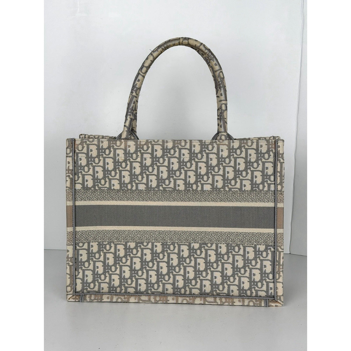 Christian Dior Oblique Medium Book Tote Bag in Classic Monogram Canvas 2022 S22
