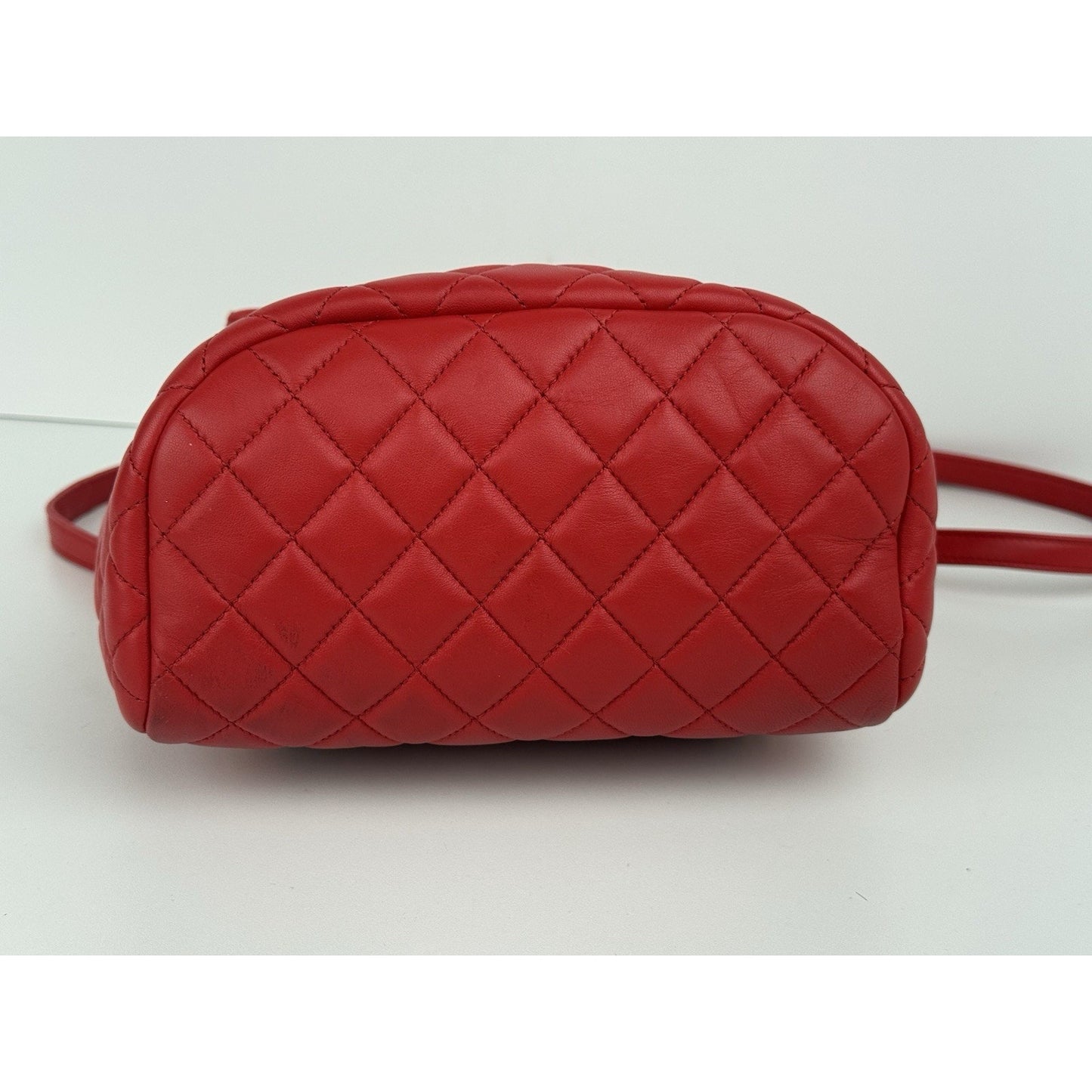 Chanel Urban Spirit Red Quilted Lambskin Leather Women's Backpack