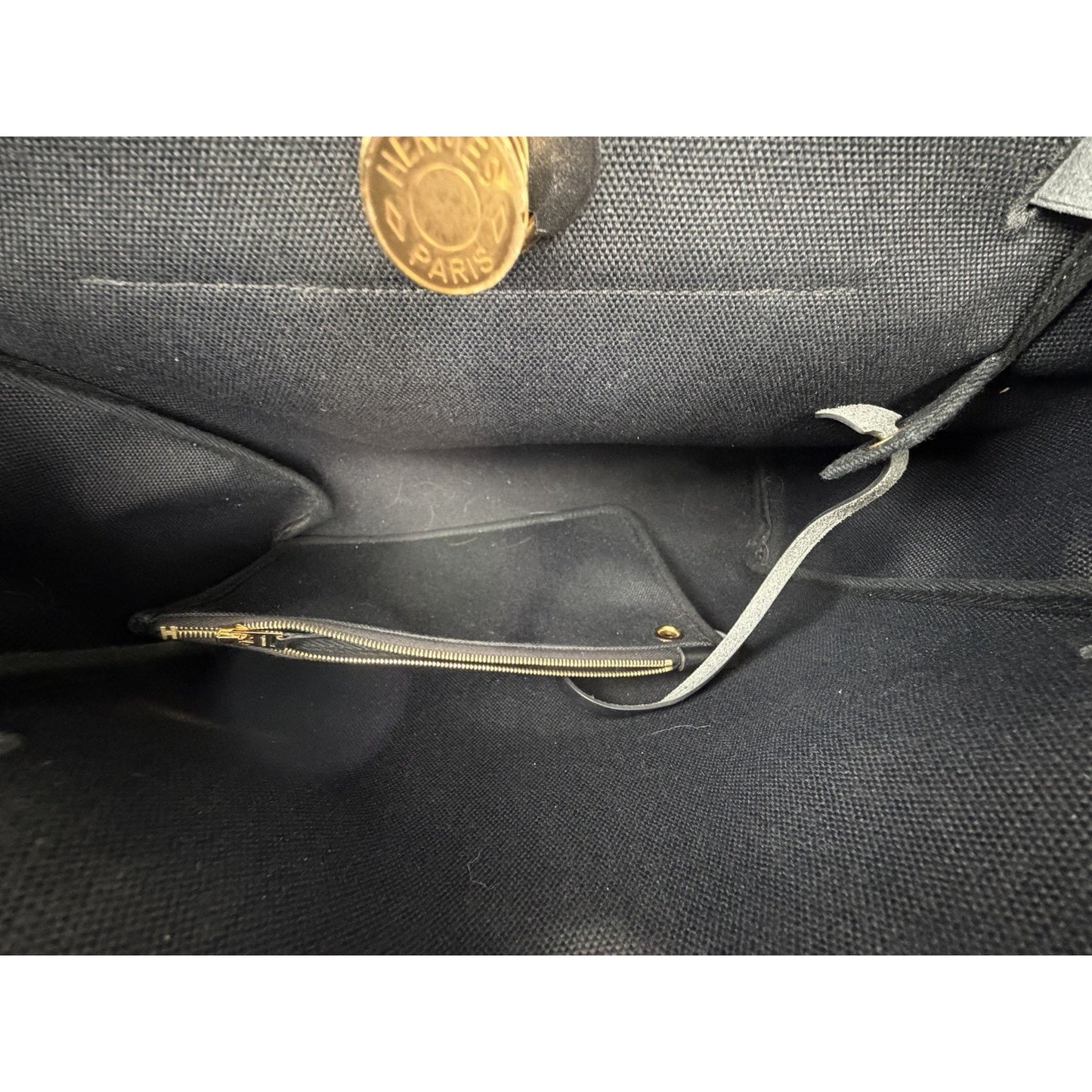 Hermes Herbag Zip 31 Bag Black Military Toile with Vache Hunter Leather 2025 D2