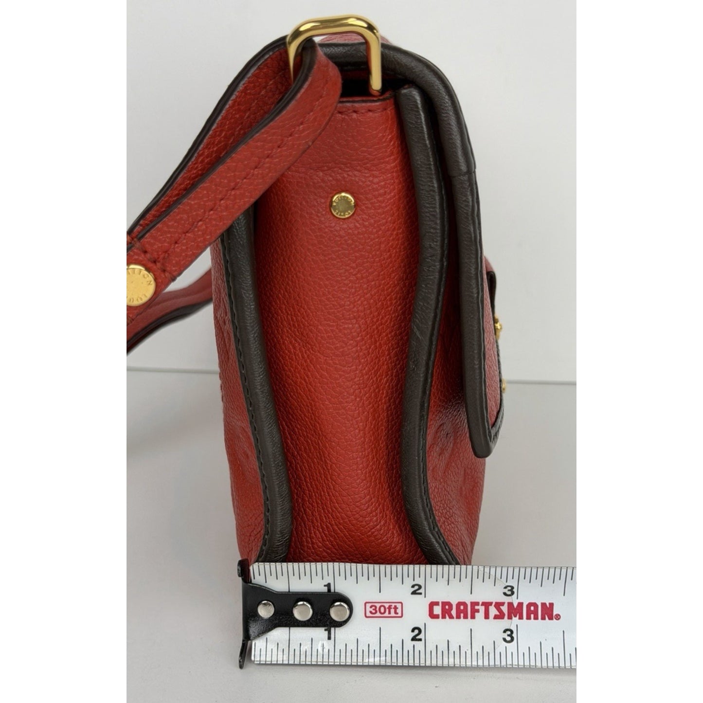 Louis Vuitton Fascinante Bag in Red Embossed Monogram Empreinte Leather 2013 S04