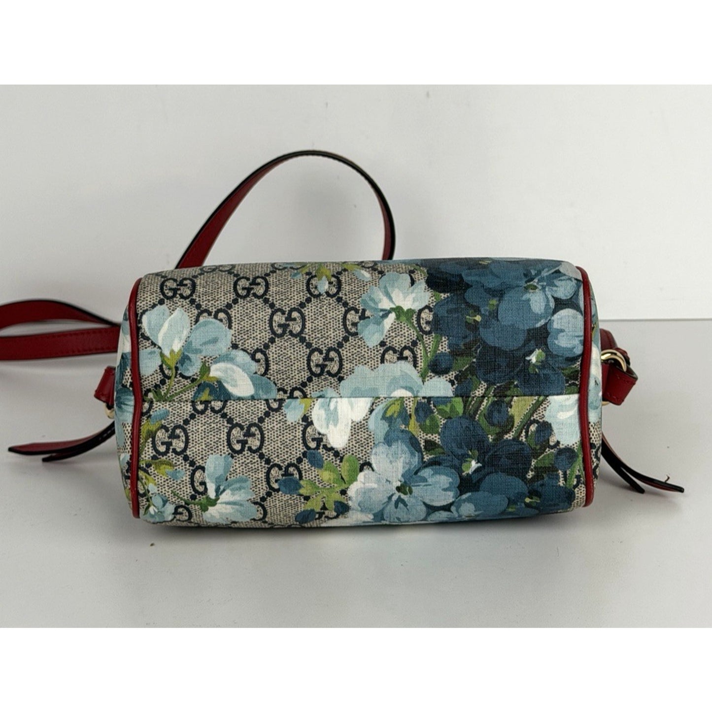 Gucci Blooms Boston Mini Top Handle Bag in Multicolor GG Supreme Canvas S-08