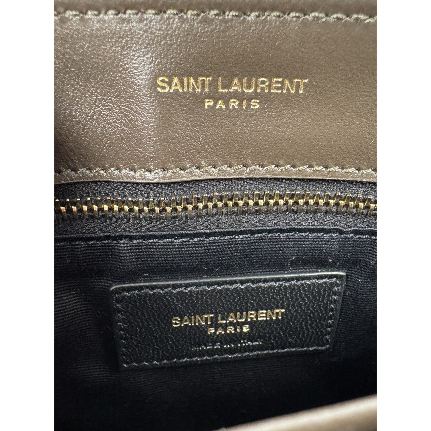 Saint Laurent Toy Loulou Y-Quilted Crossbody Bag Dark Green C-6
