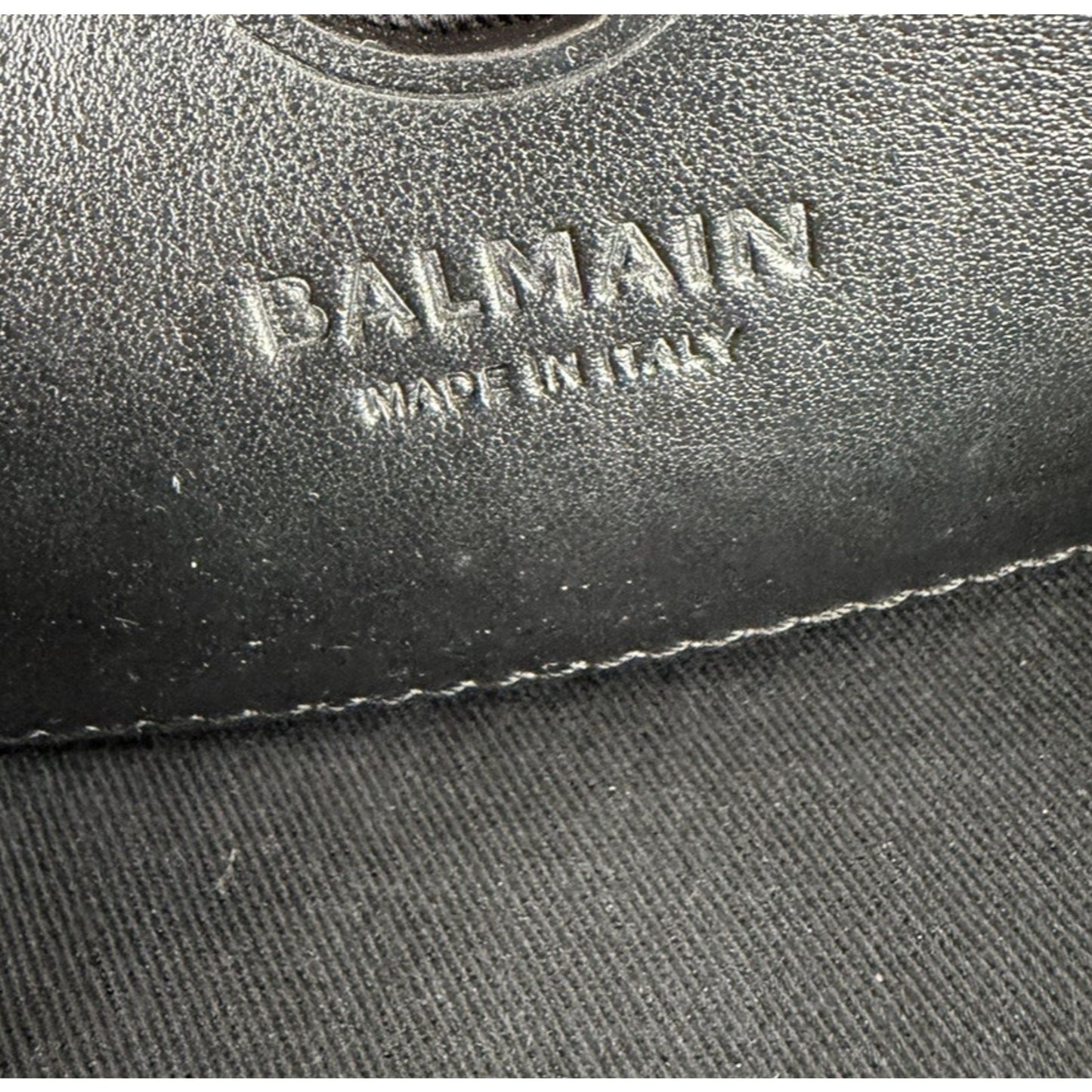 Balmain B-Army Logo Canvas 24 Shopper Tote Bag in Khaki & Black S17