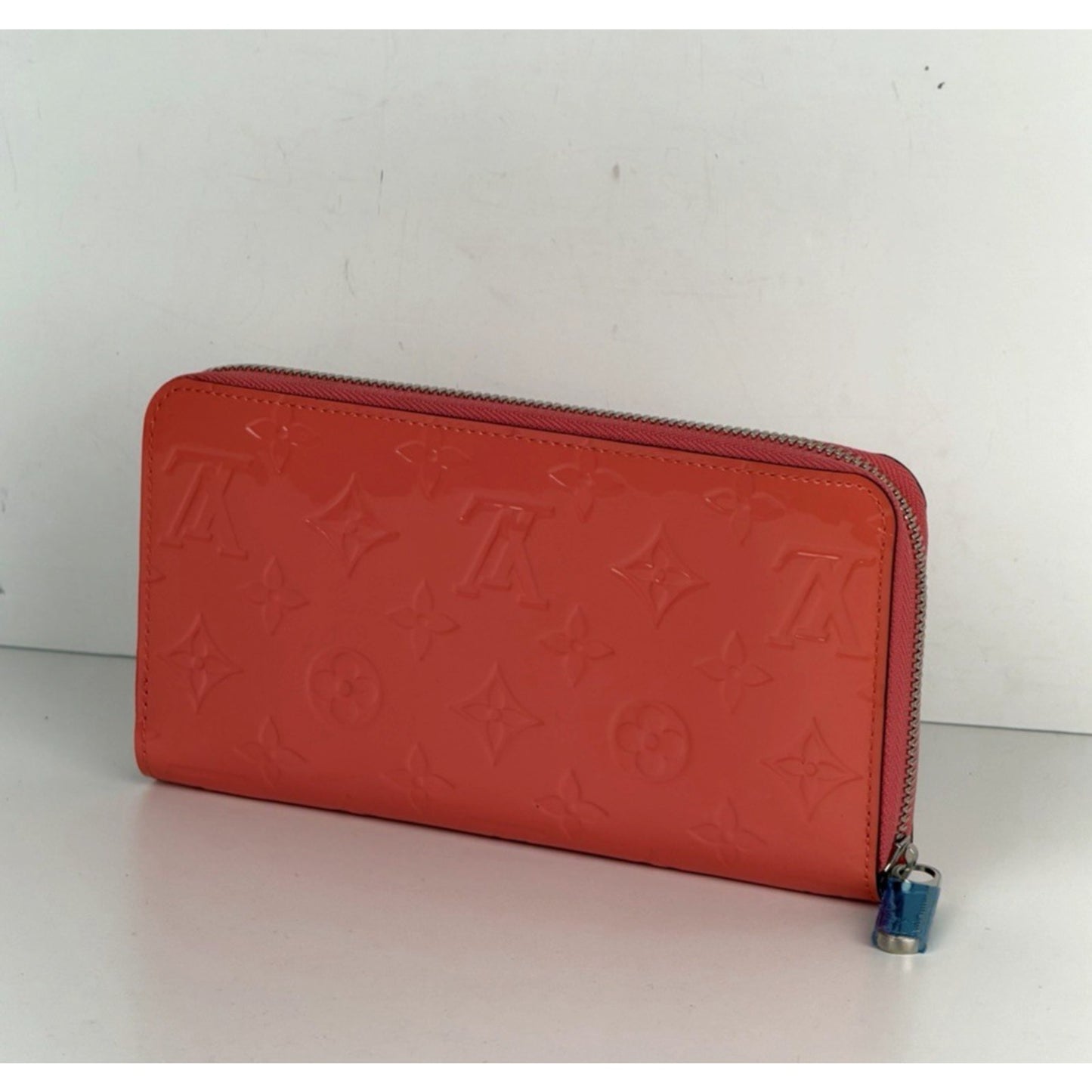 Louis Vuitton Vernis Zippy Womens Wallet in Monogram Glossy Rose 2015