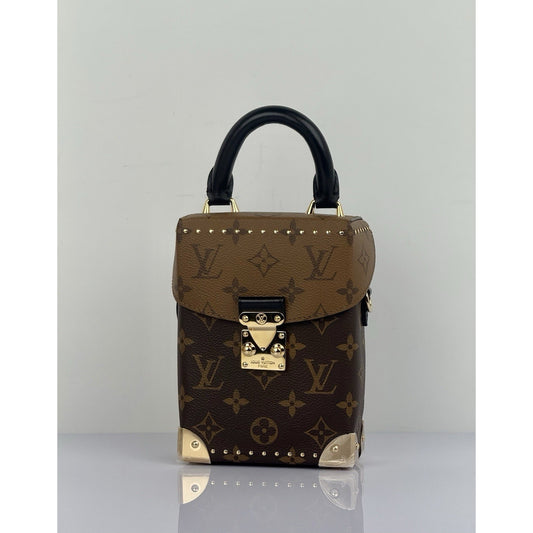 Louis Vuitton Reverse Monogram Camera Box Women's Top Handle Bag