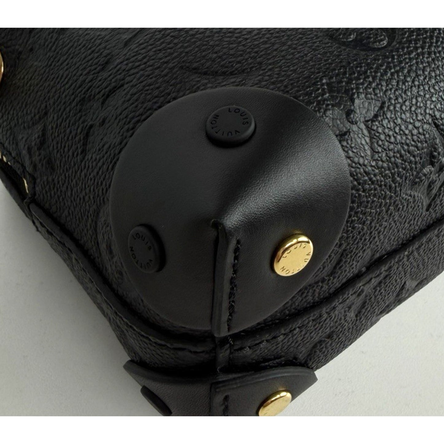 Louis Vuitton Petite Malle Souple Bag Black Embossed Monogram Empreinte 2020 D-7