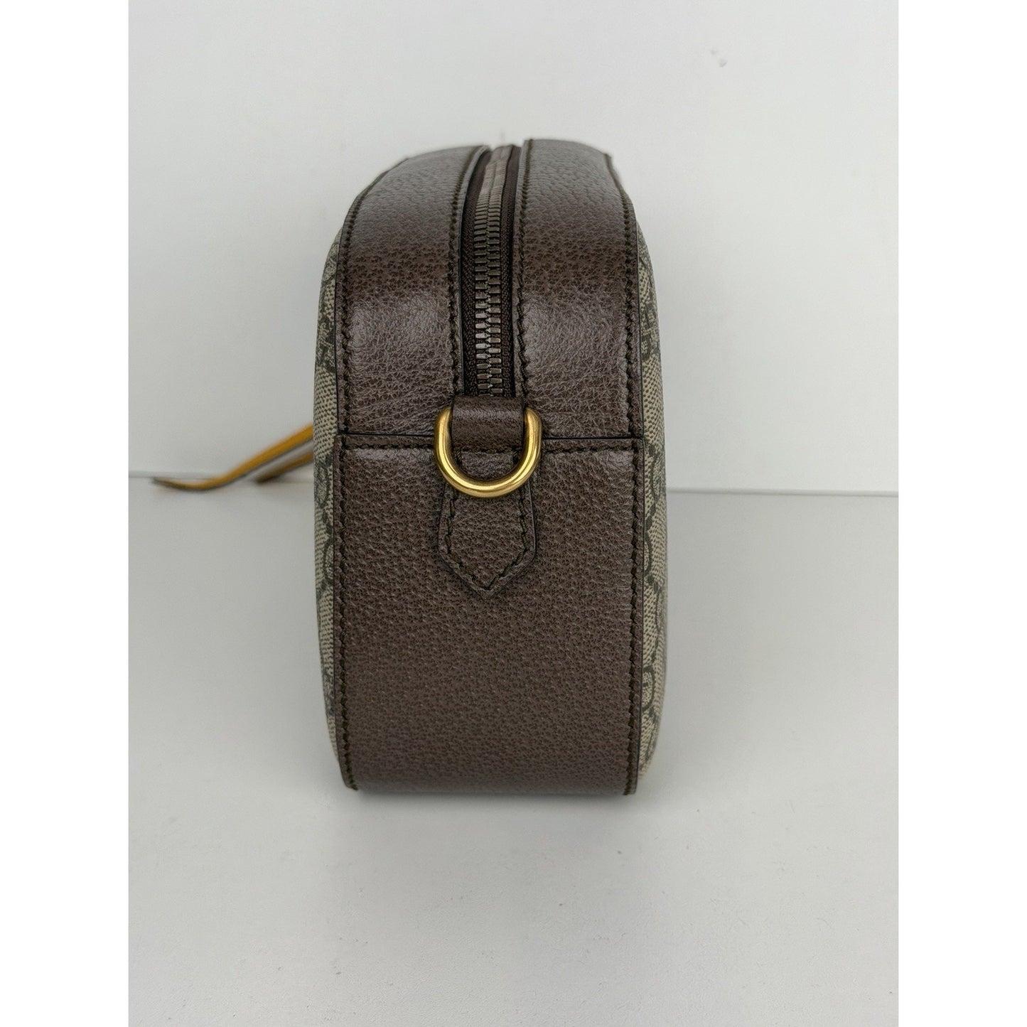 Gucci Neo Vintage GG Supreme Camera Messenger Bag Coated Canvas & Leather Tag S