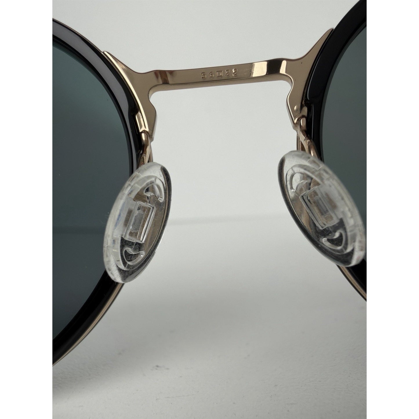 Barton Perreira Justice 56 Round Sunglasses-Frame in Black Acetate