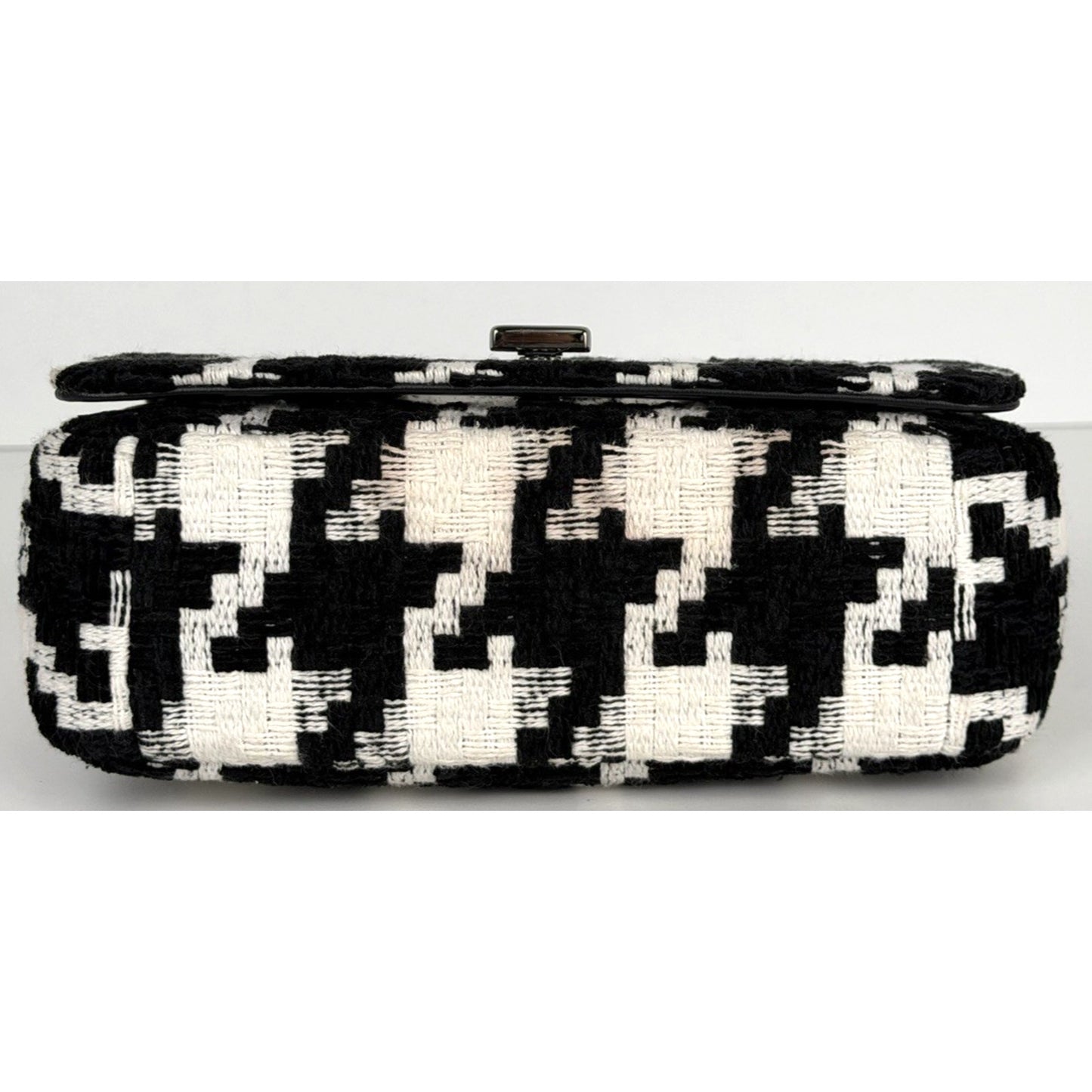 Dior Caro Small Bag in Black and White Macro Technical Canvas "CD" Clasp 2022 S