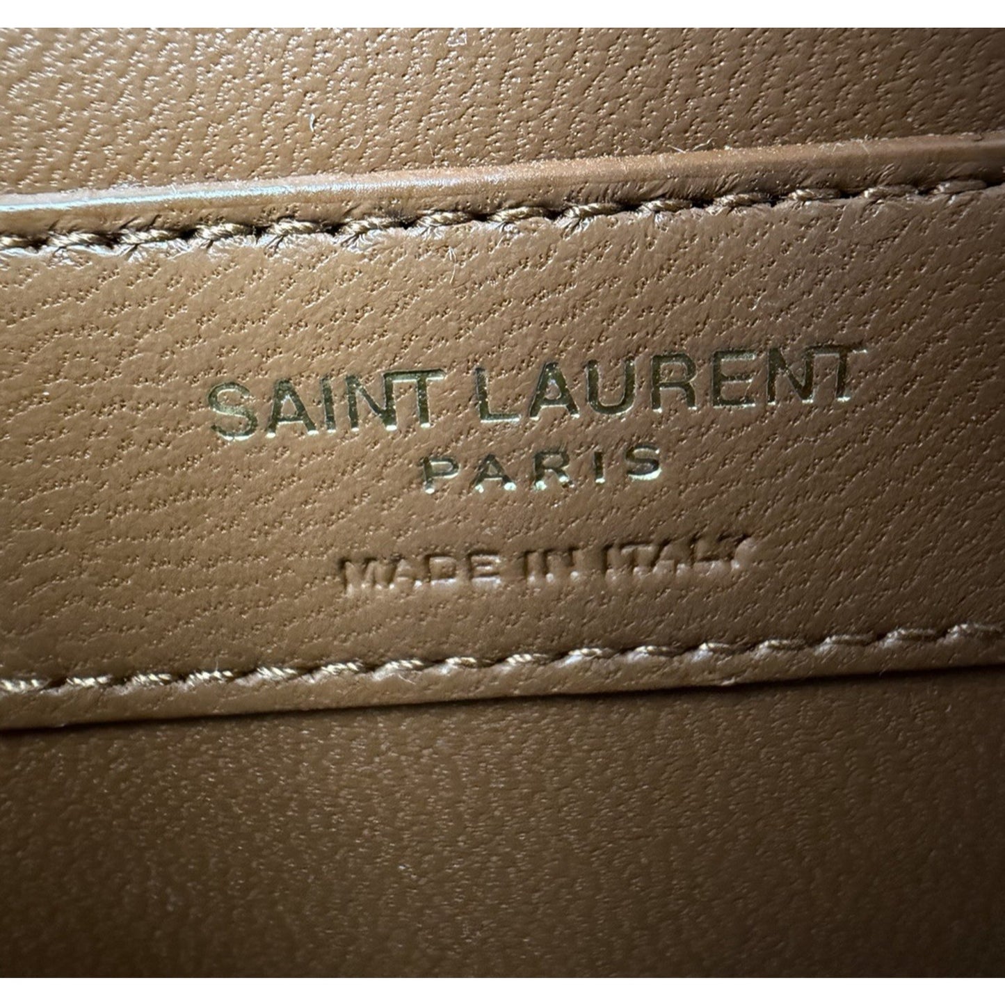 Saint Laurent Kate Small Tassel Wallet on Chain in Lizard Embossed Leather C9
