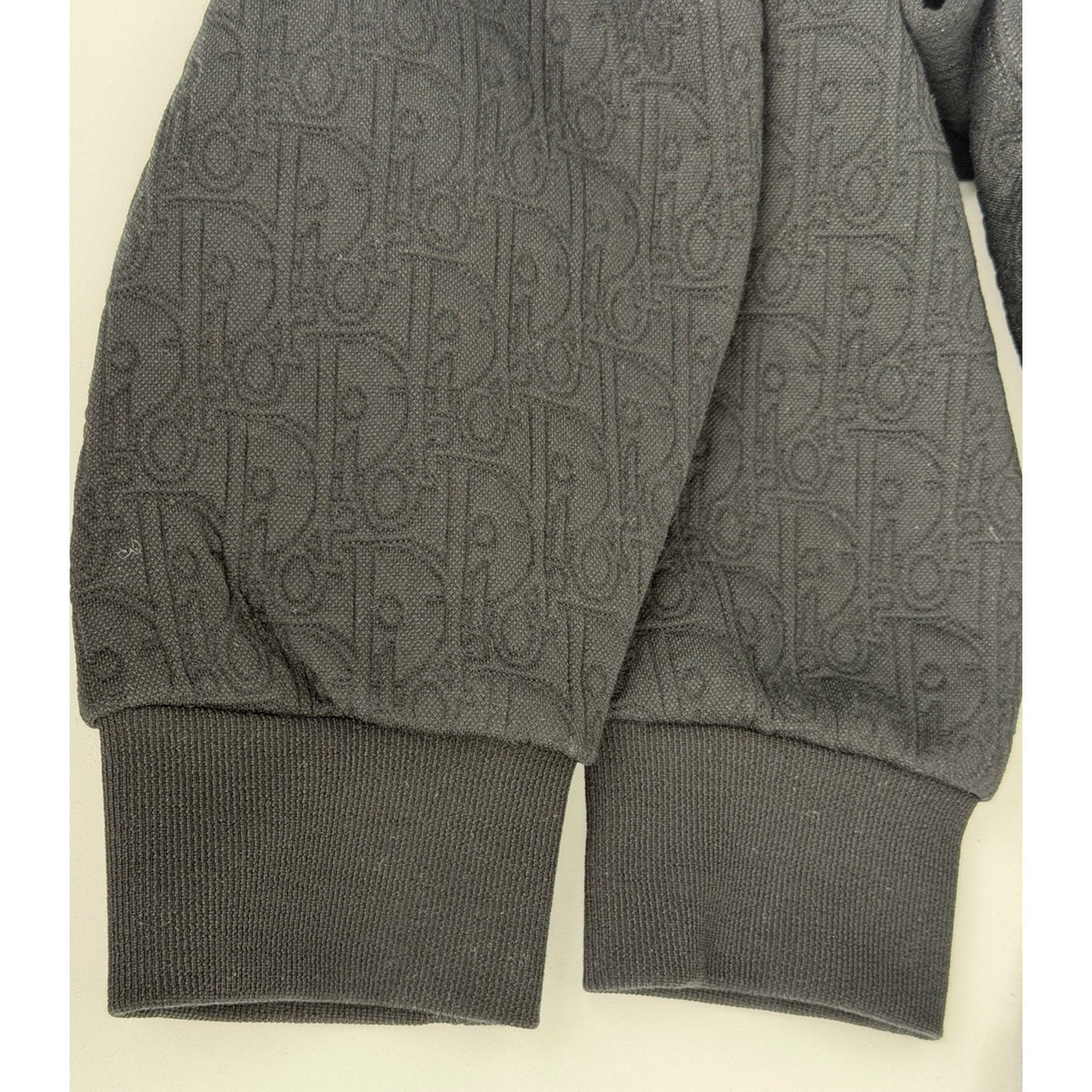 Dior Men Oblique Hooded Sweatshirt in Black Cotton-Blend Jersey