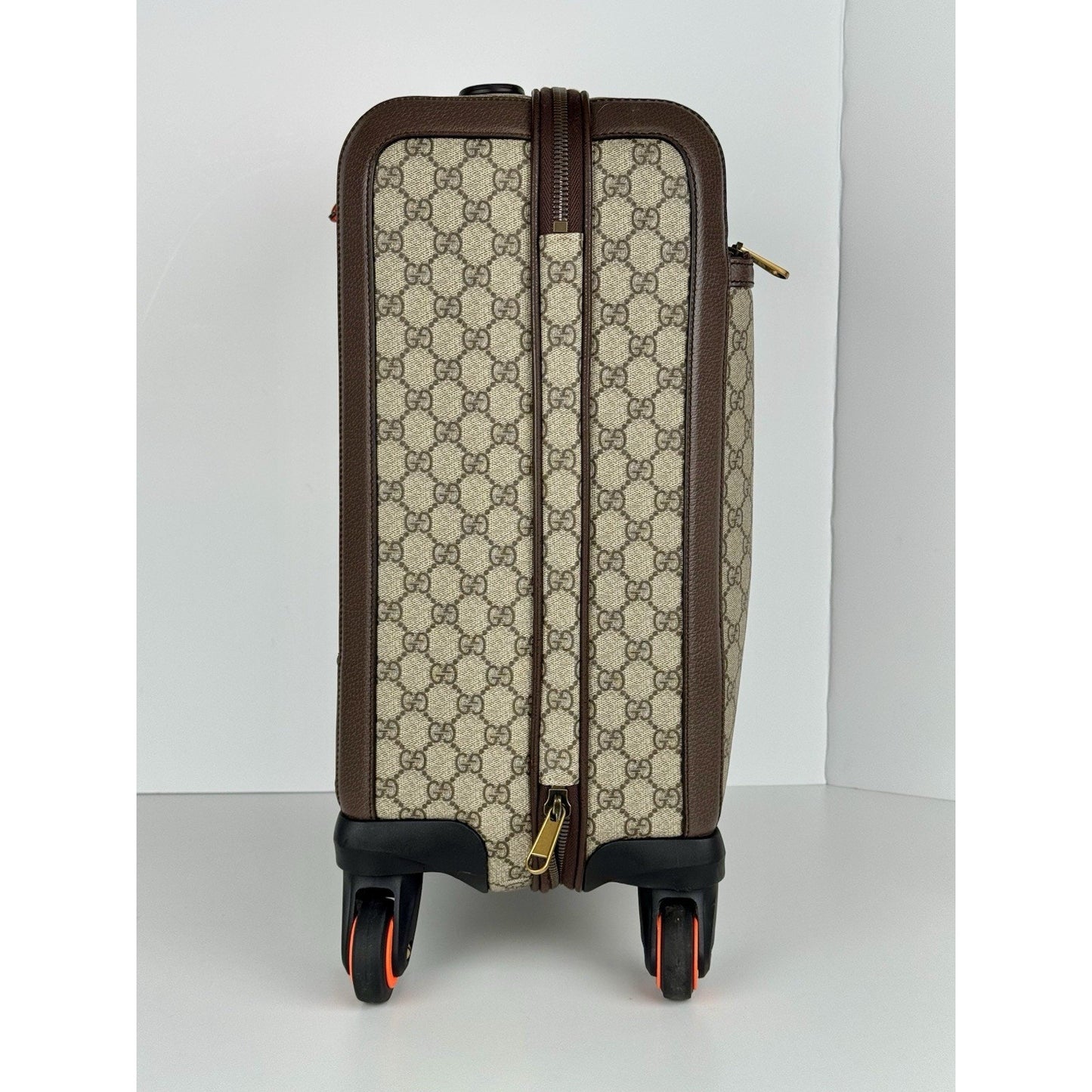 Gucci Savoy Small Cabin Trolley Beige Ebony GG Supreme Canvas